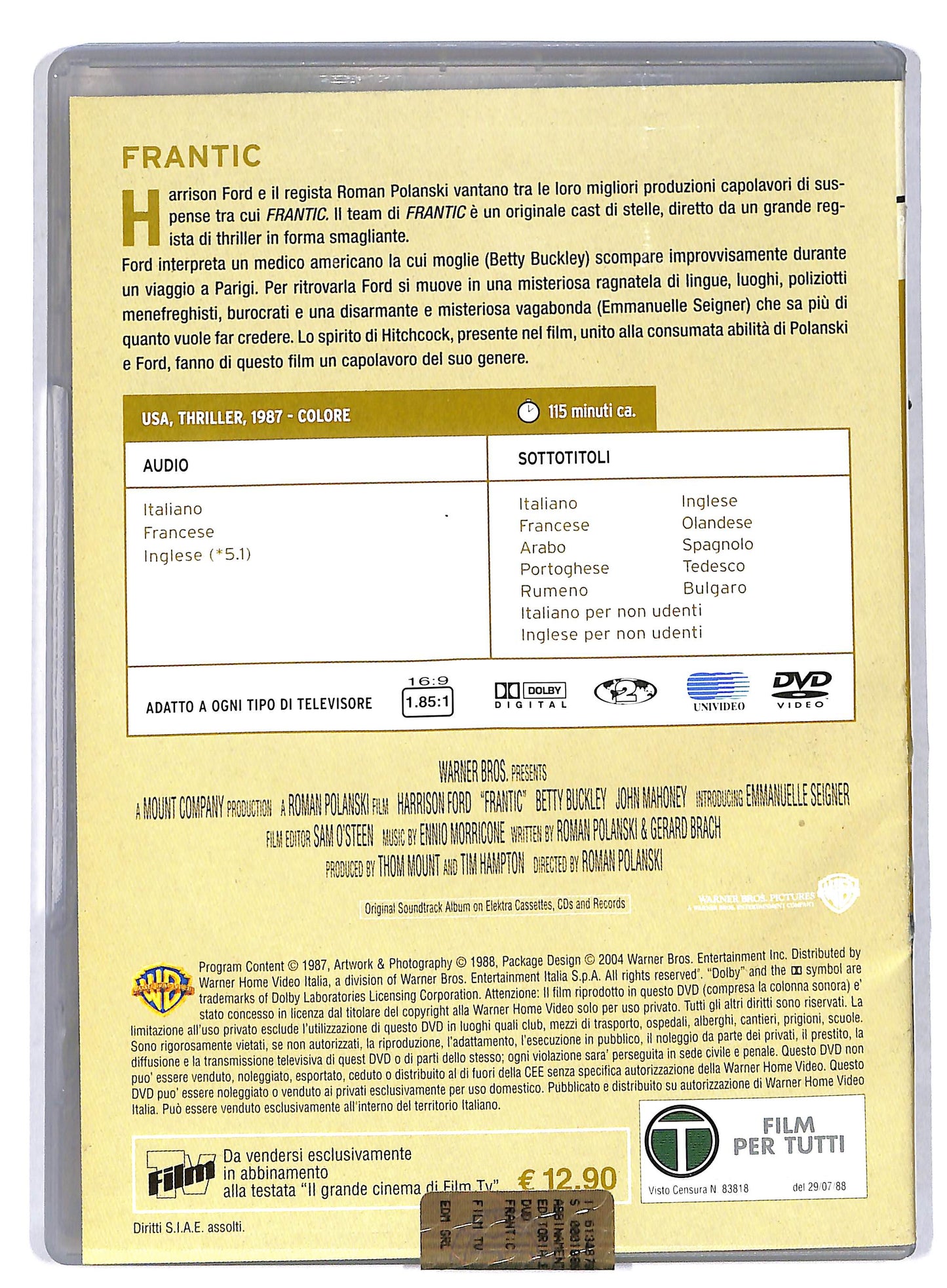 EBOND Frantic EDITORIALE DVD DB593104