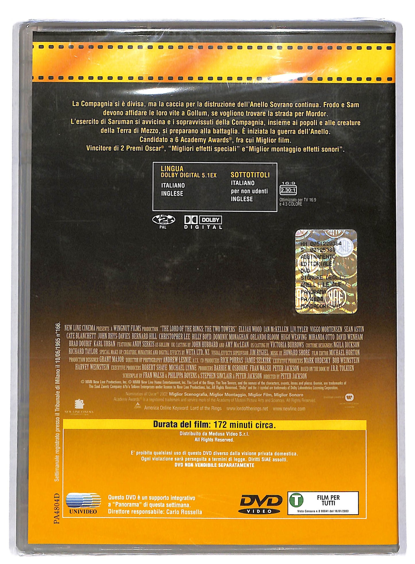 EBOND Il Signore degli Anelli - Le due torri EDITORIALE DVD DB593218