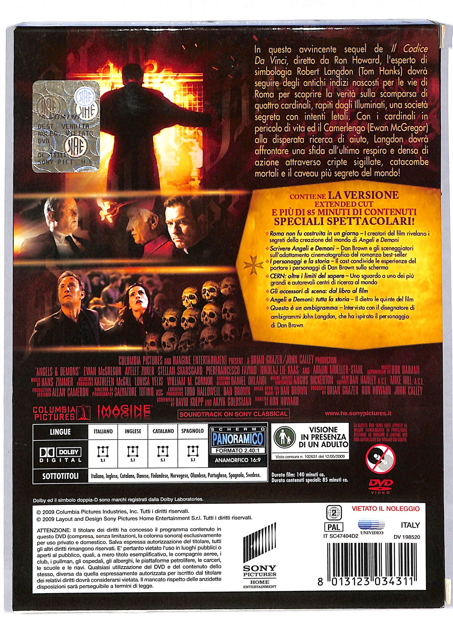 EBOND Angeli e demoni DIGIPACK DVD DB593229