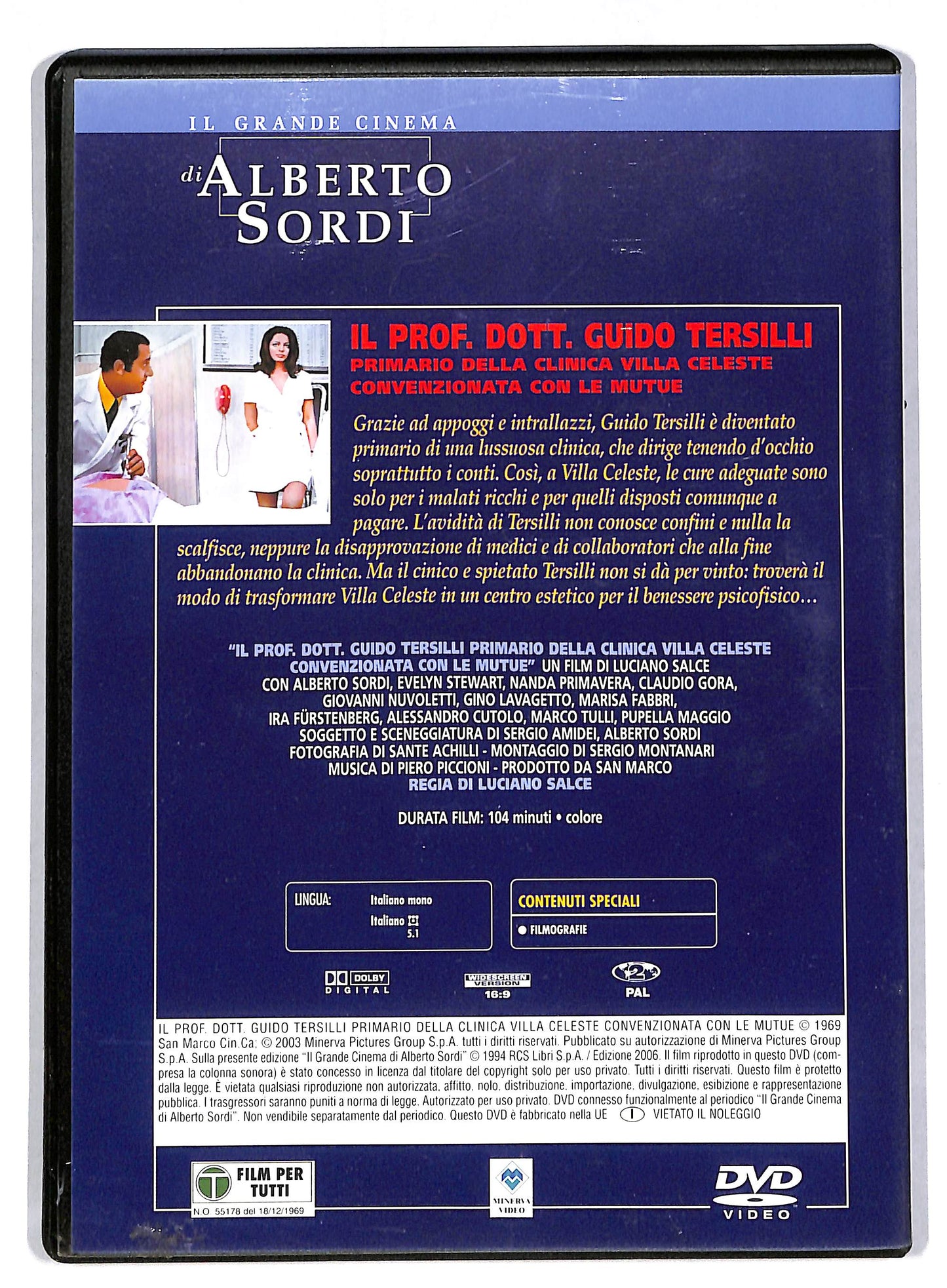 EBOND Il prof. dott. Guido Tersilli primario EDITORIALE DVD DB593306