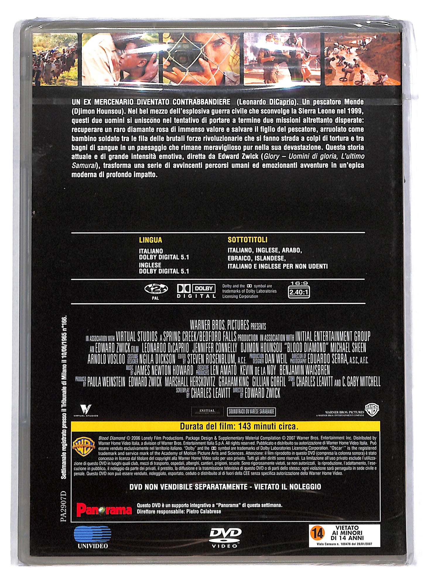 EBOND Blood Diamond Diamanti di sangue EDITORIALE DVD DB593313