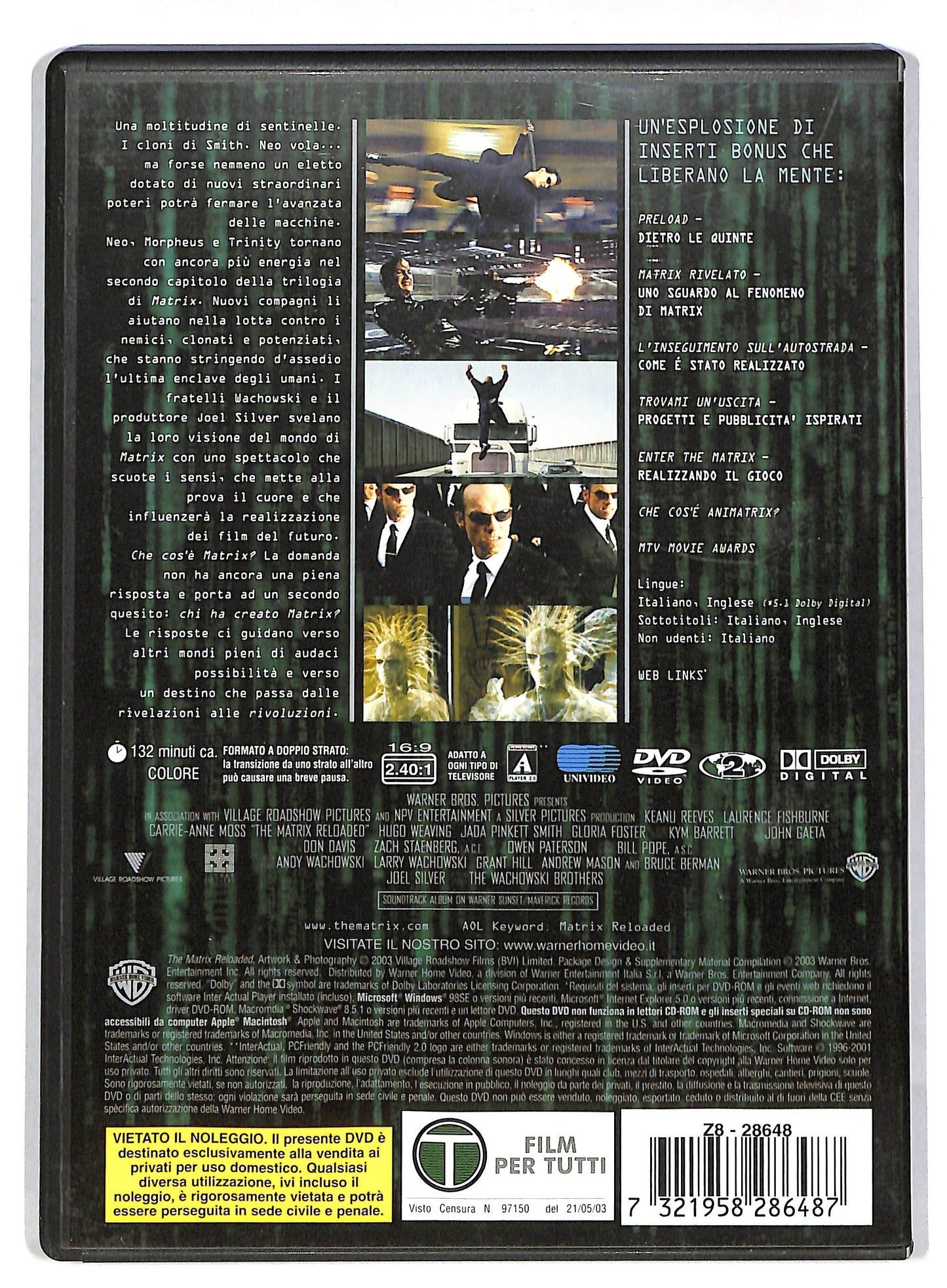 EBOND Matrix reloaded DVD DB593331