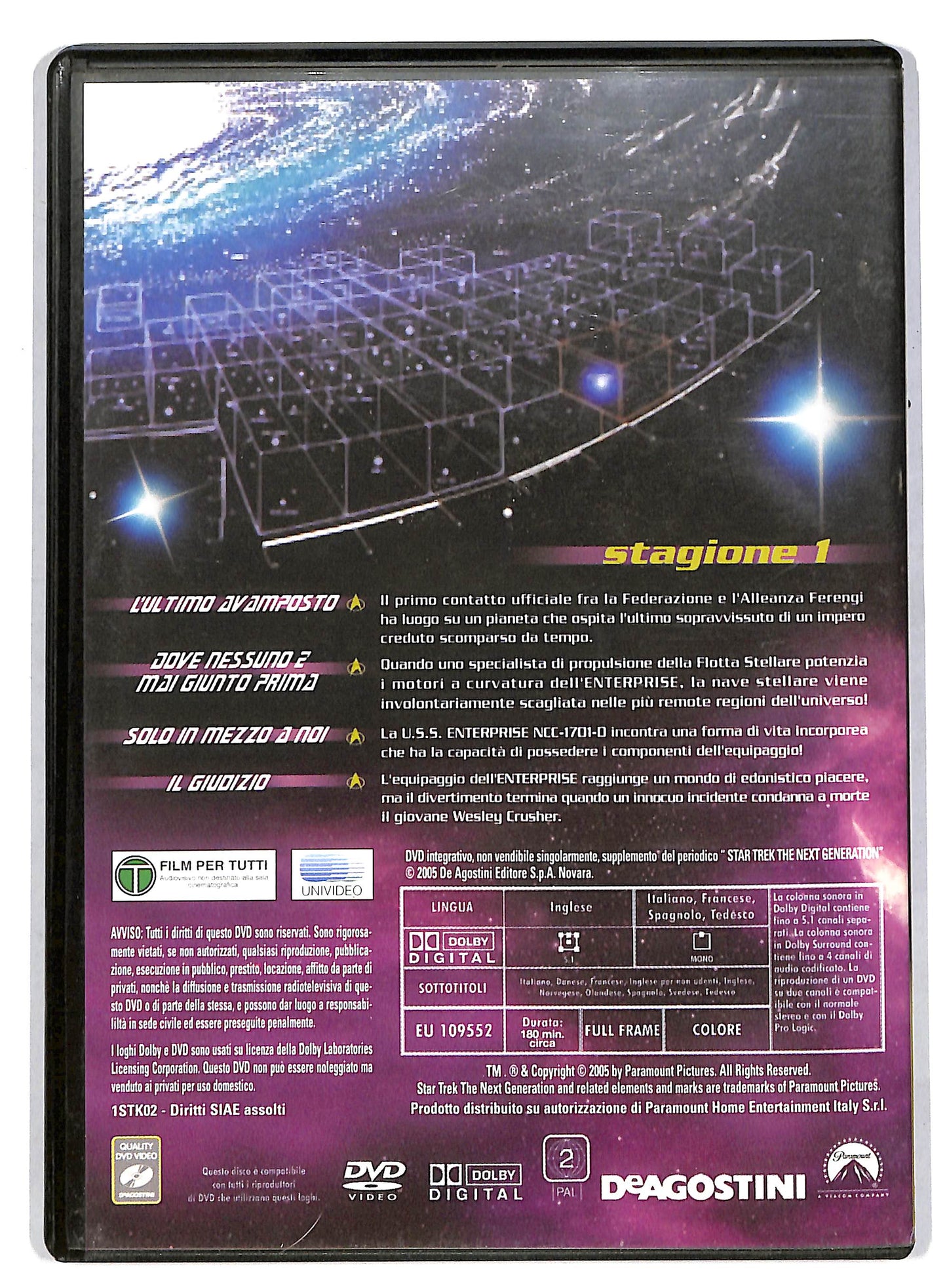 EBOND Star Trek The Next Generation Stagione 1 Vol 2 EDITORIALE DVD DB593606