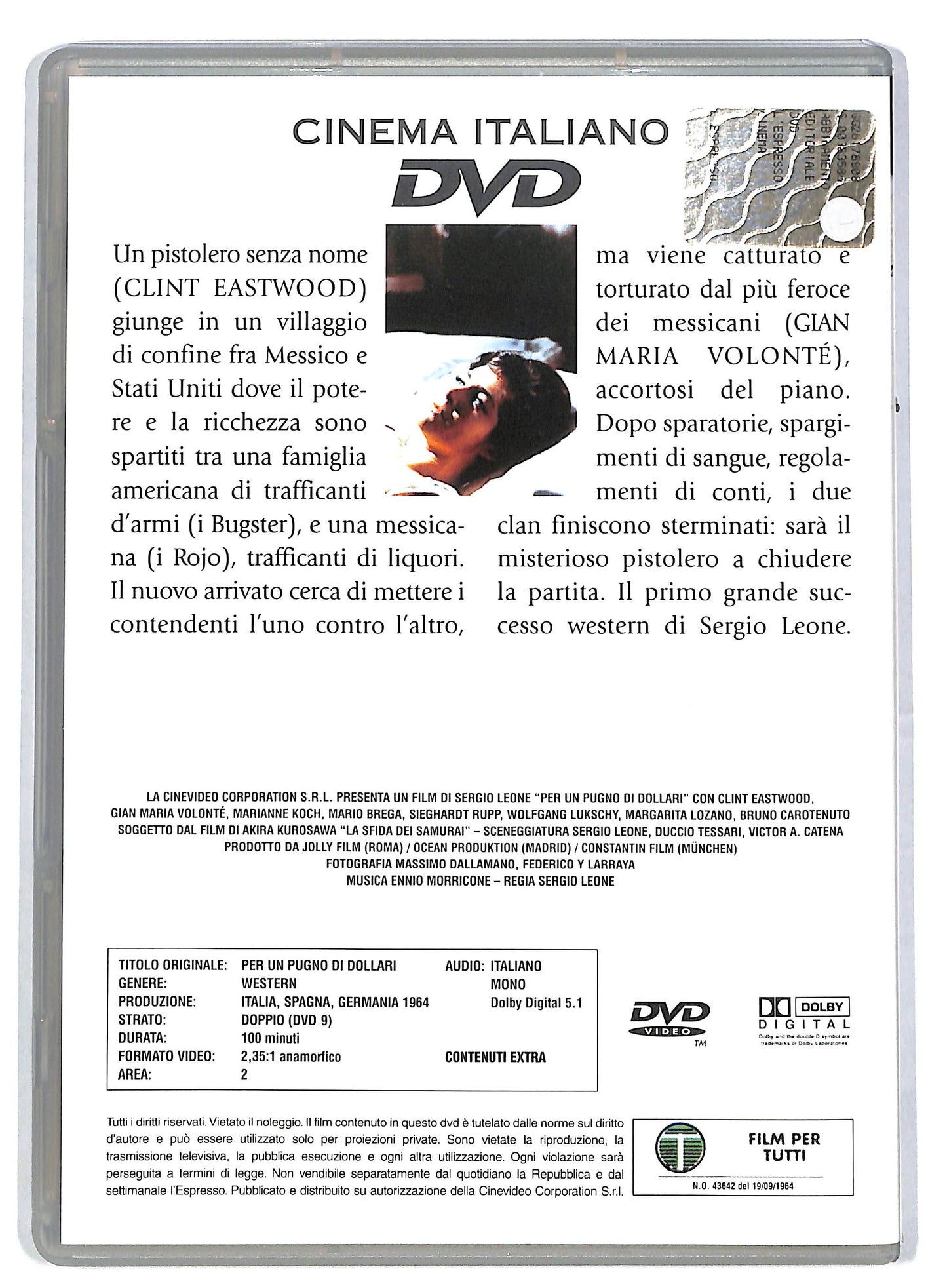EBOND Per un pugno di dollari EDITORIALE DVD DB594105