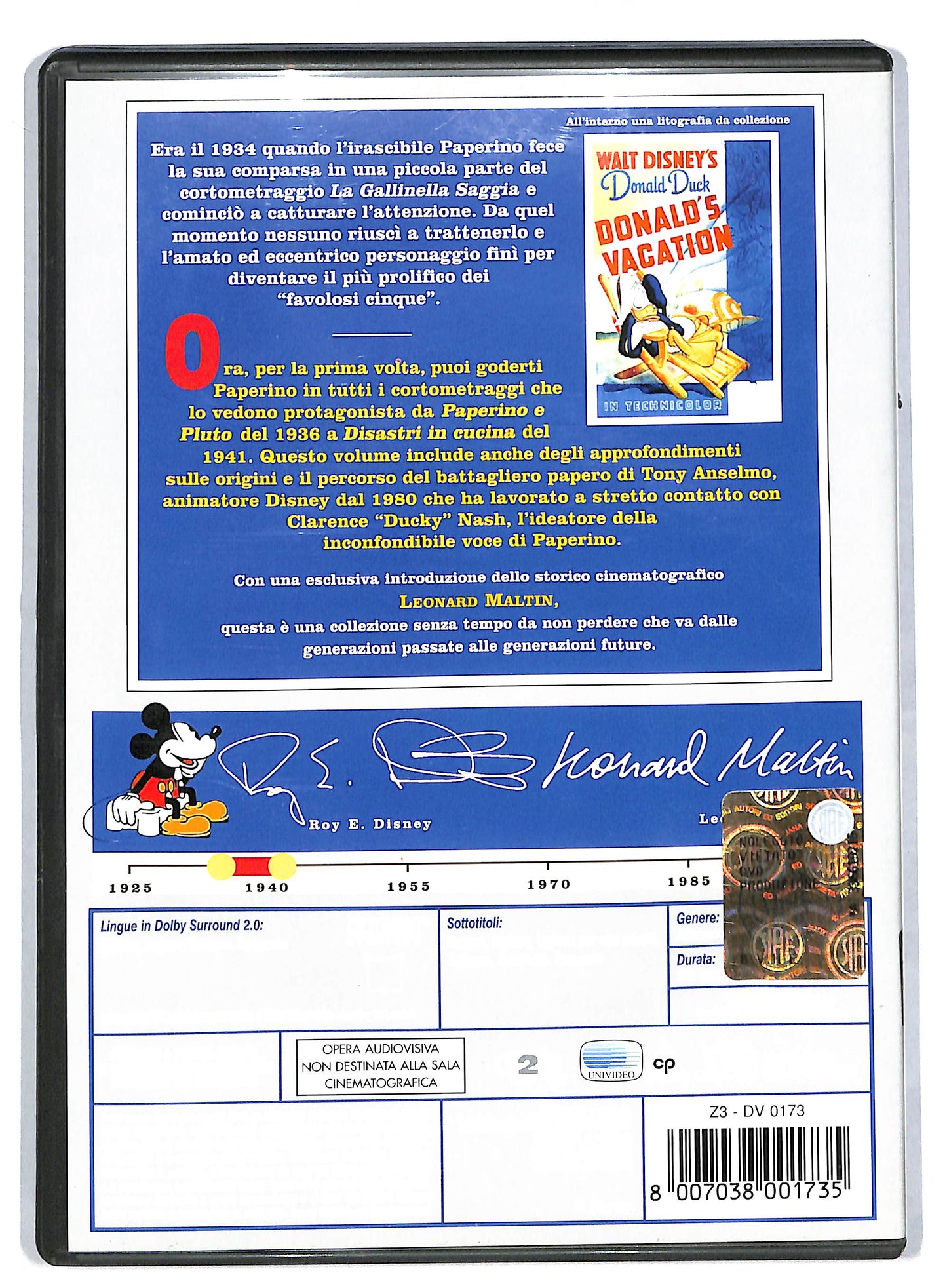 EBOND Walt Disney Treasures - Semplicemente Paperino 2 dischi DVD DB594145