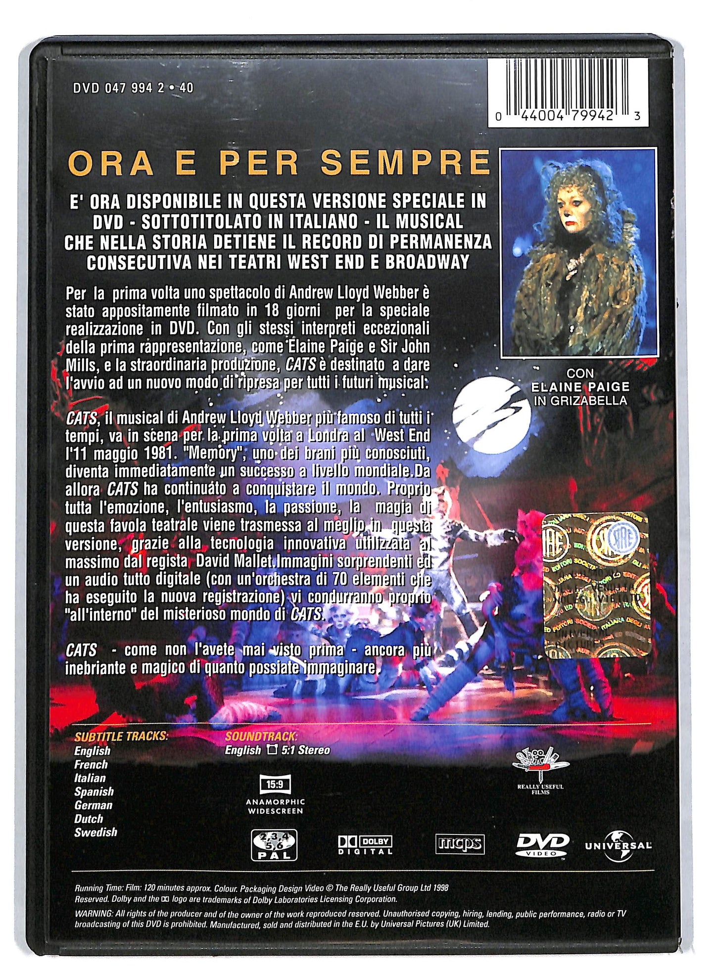 EBOND Cats DVD DB594164