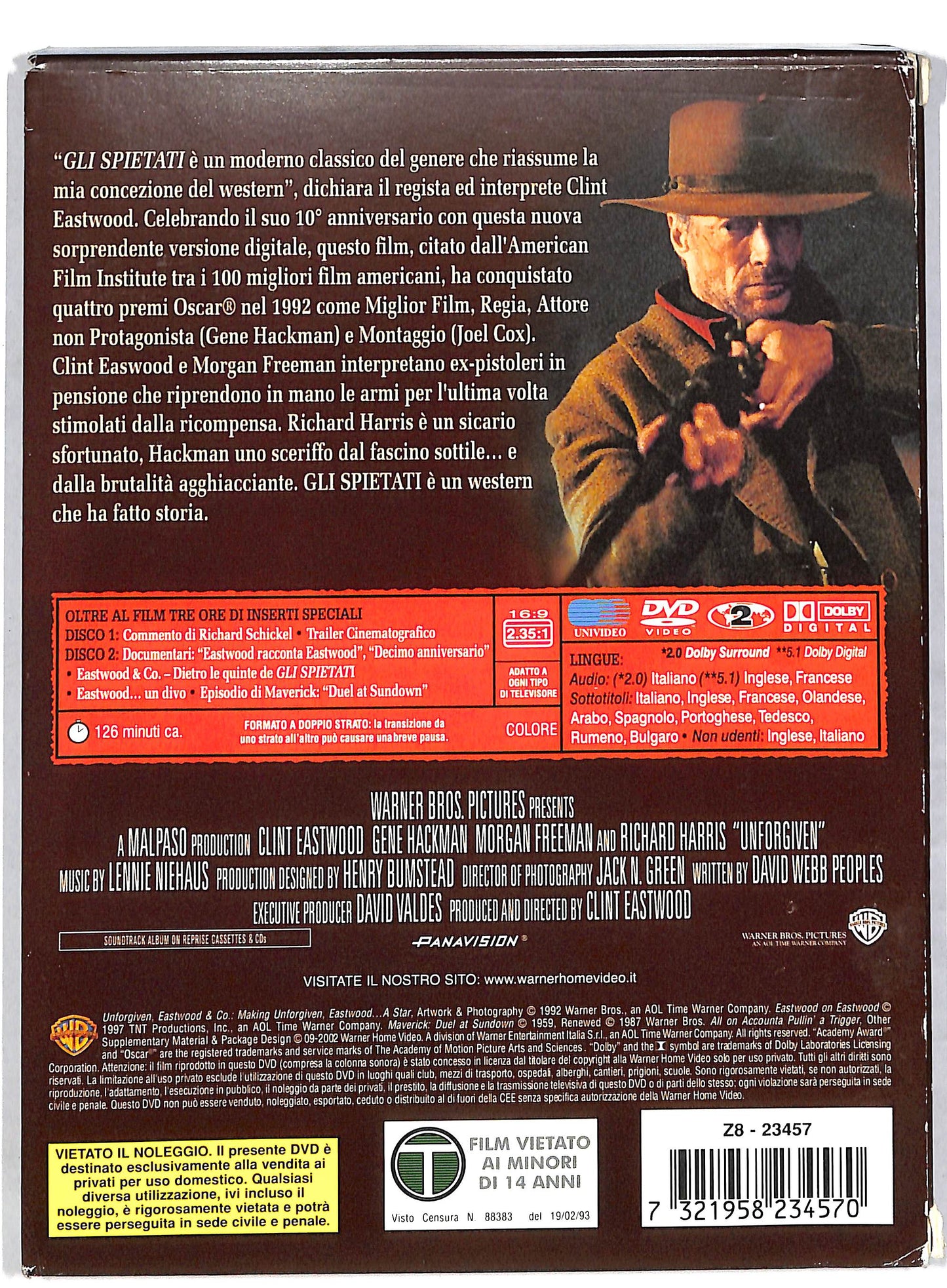 EBOND Gli Spietati EDIZIONE SPECIALE DIGIPACK DVD DB594621