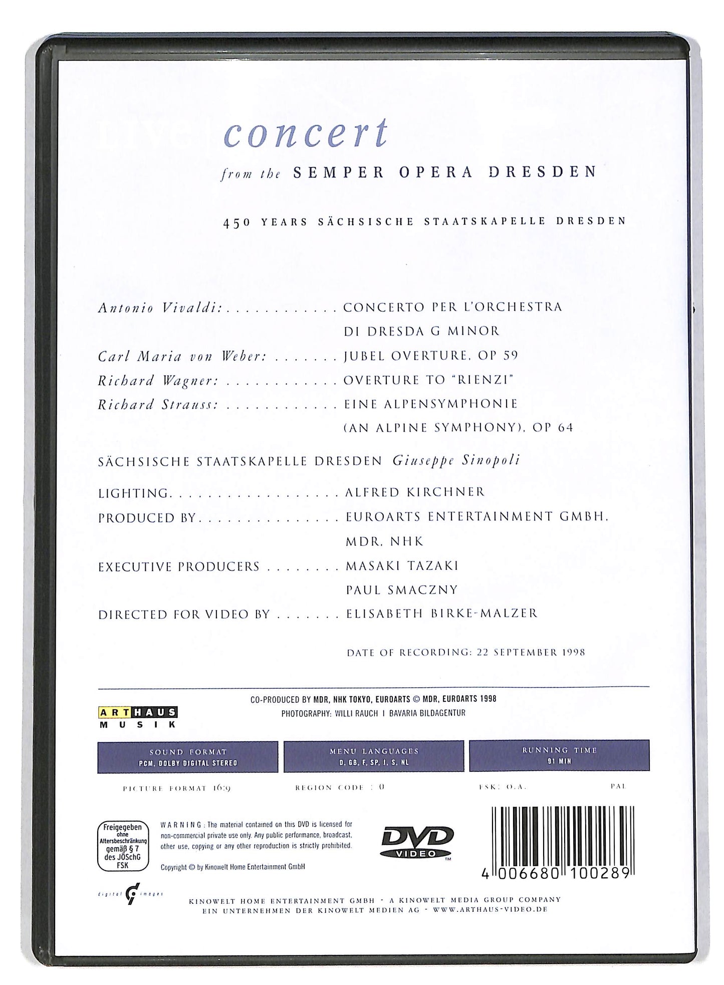 EBOND Live concert DVD DB594723