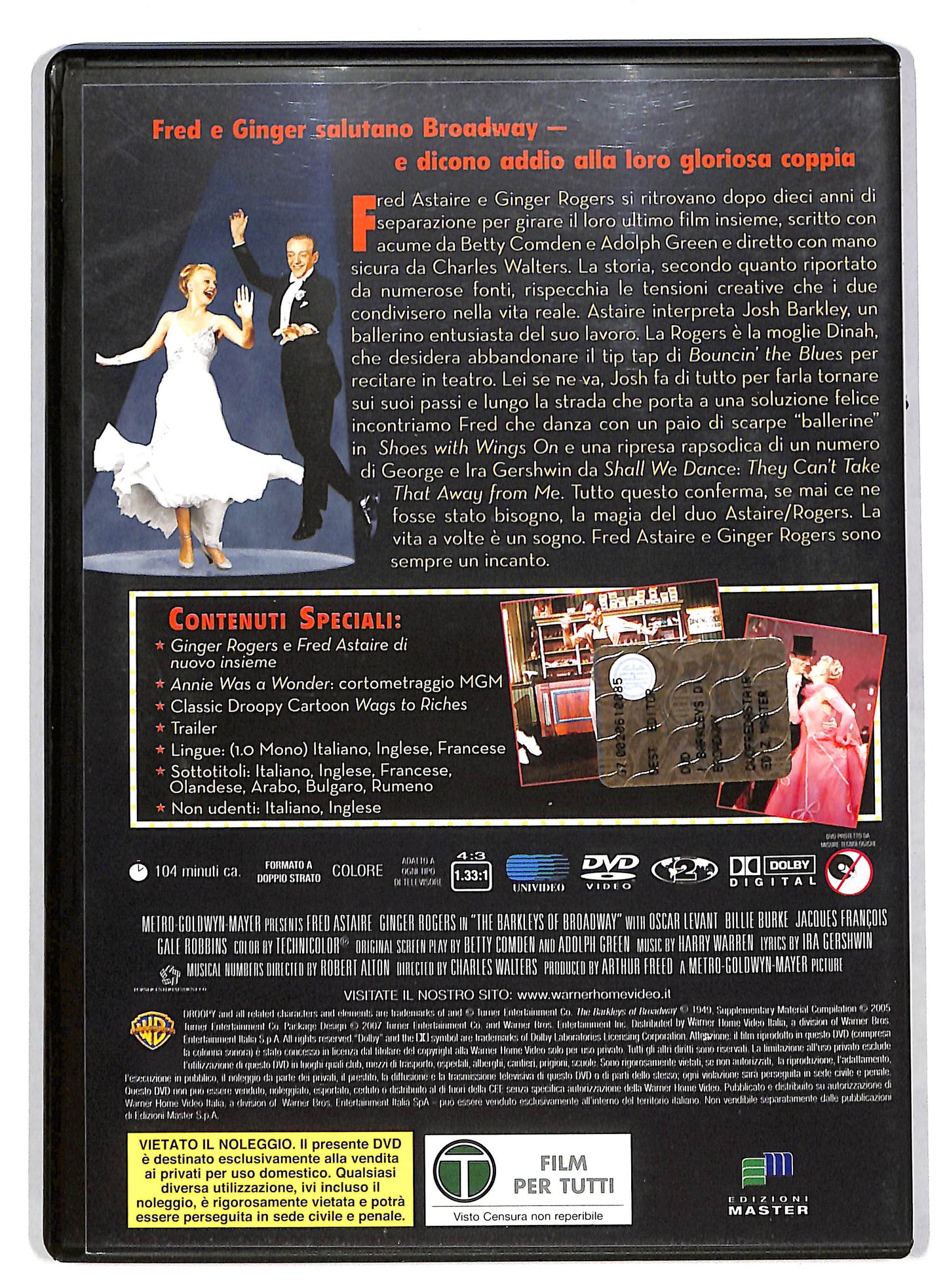 EBOND I Barkleys di Broadway EDITORIALE DVD DB594725