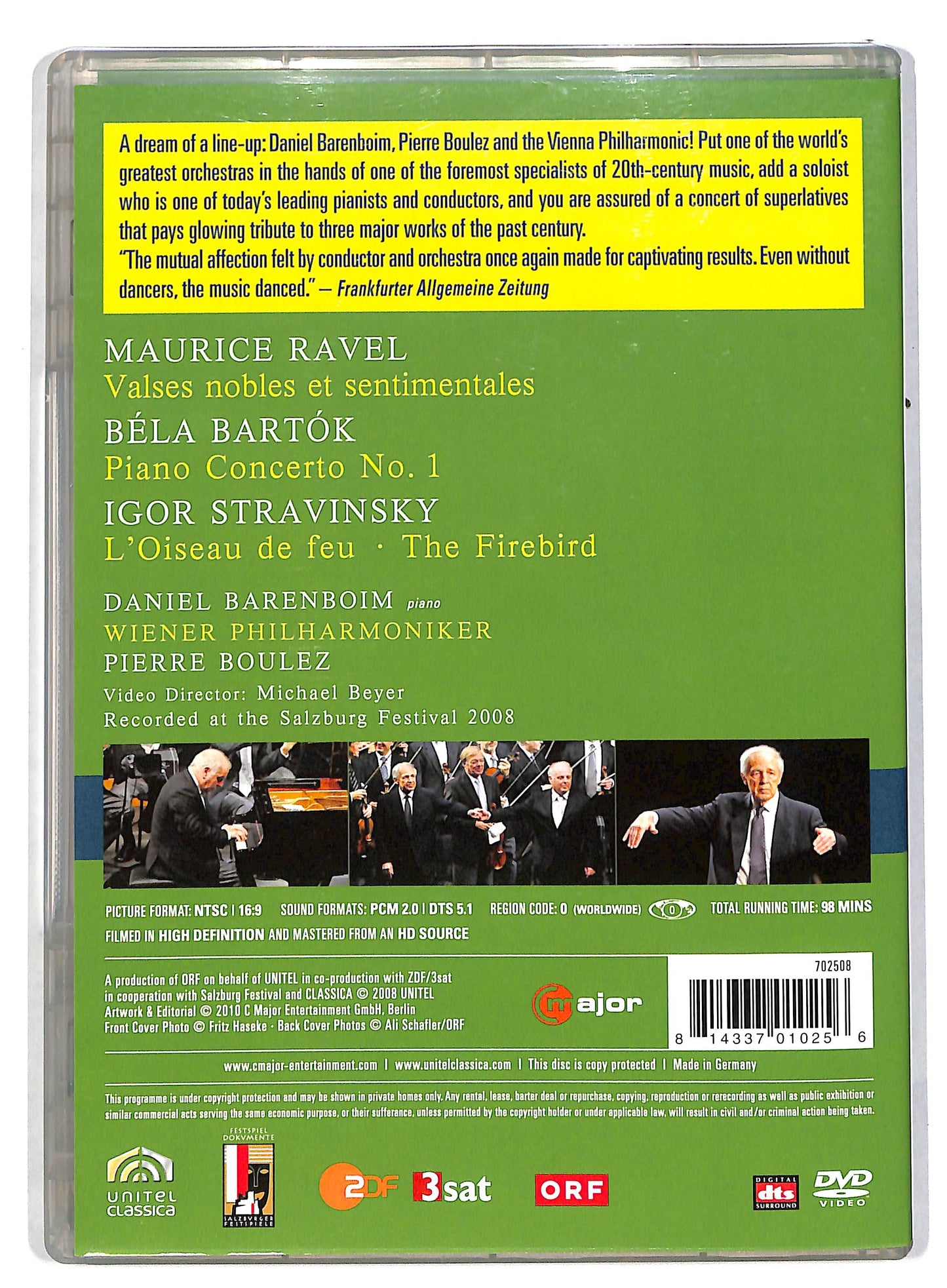 EBOND Salzburg festival al opening concert 2008 DVD DB594951