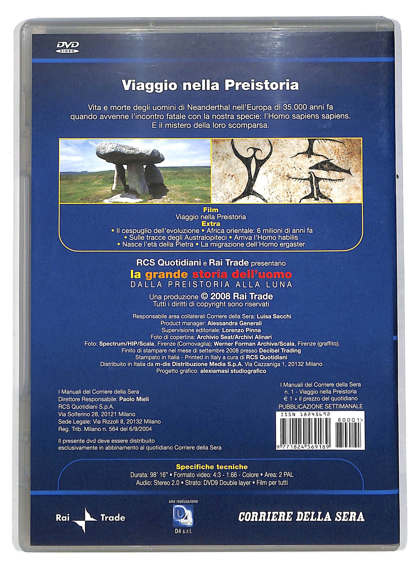 EBOND La grande storia dell'uomo viaggio nella preistoria EDITORIALE DVD DB594952