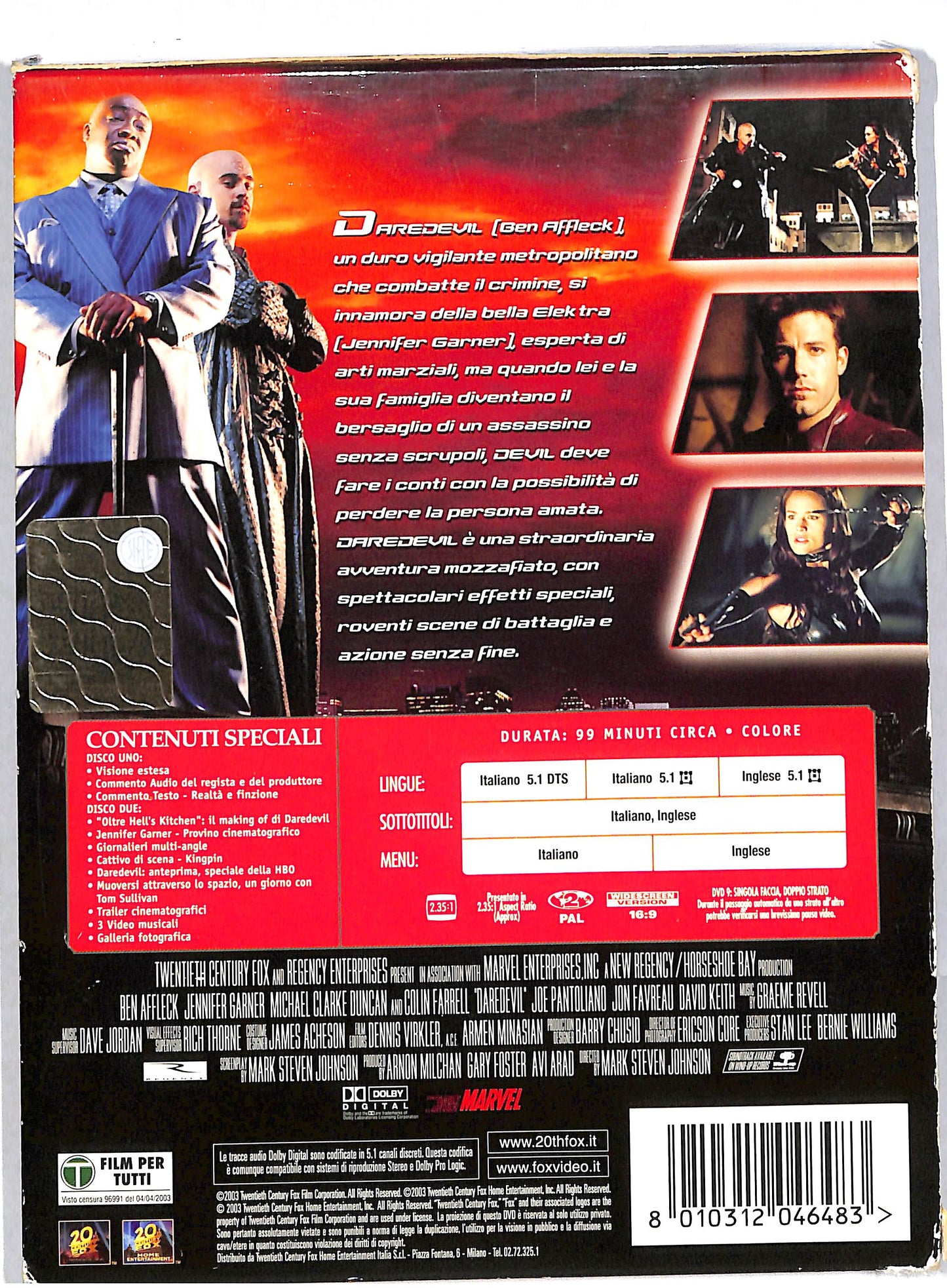 EBOND Daredevil DIGIPACK DVD DB595143