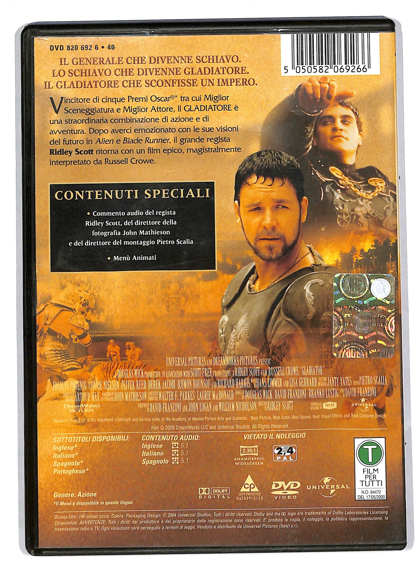 EBOND Il Gladiatore DVD DB595311