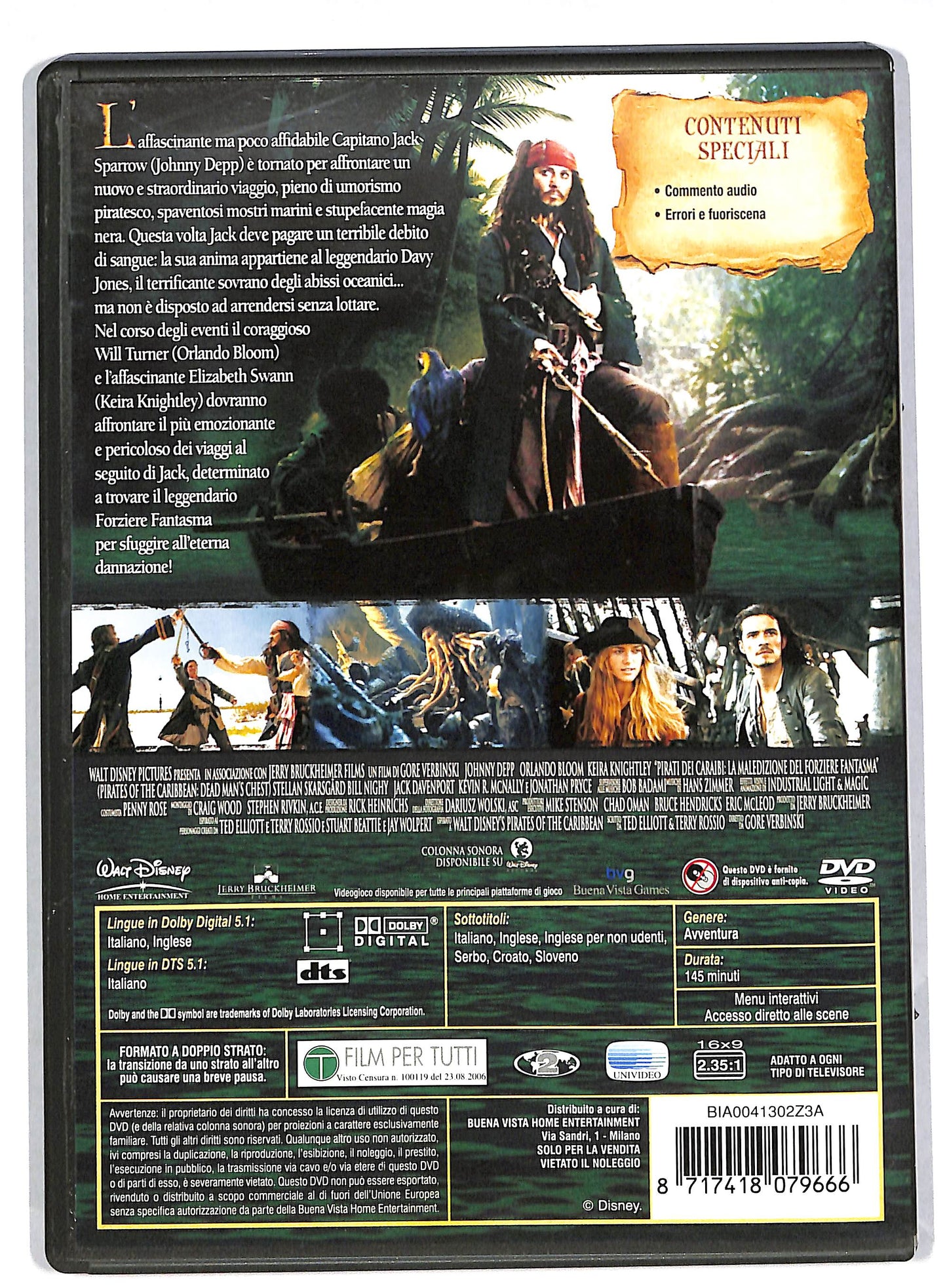 EBOND Pirati Dei Caraibi - La Maledizione Del Forziere Fantasma DVD DB595320