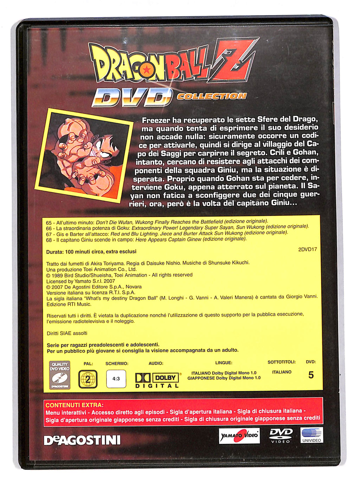 EBOND Dragonball Z Collection volume 17 EDITORIALE DVD DB595611