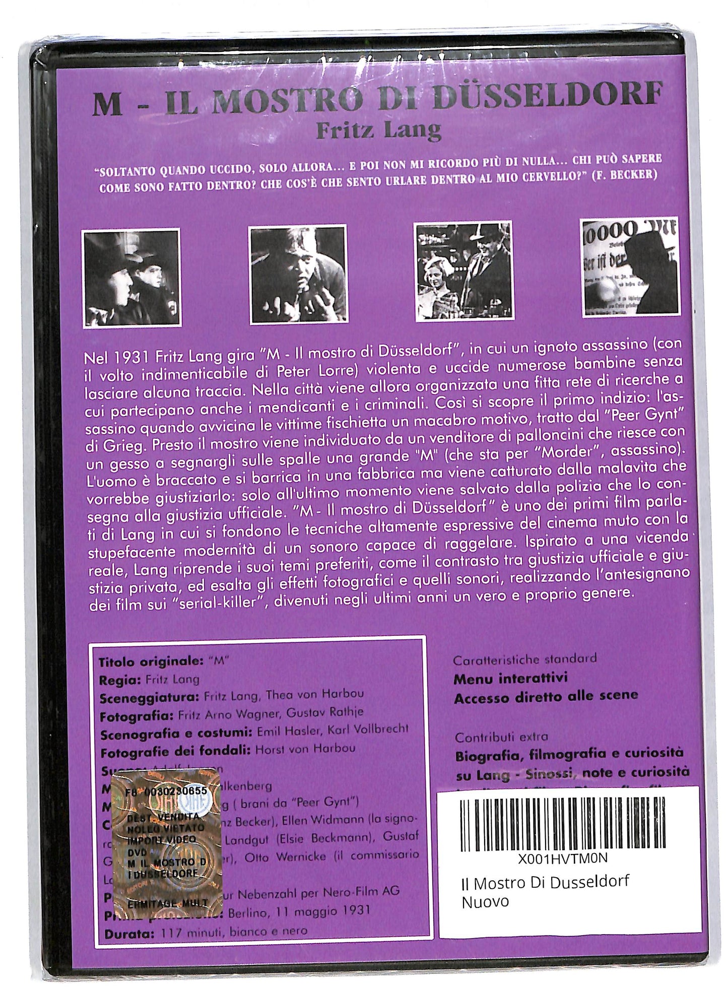 EBOND Il mostro di Dusseldorf DVD DB595635