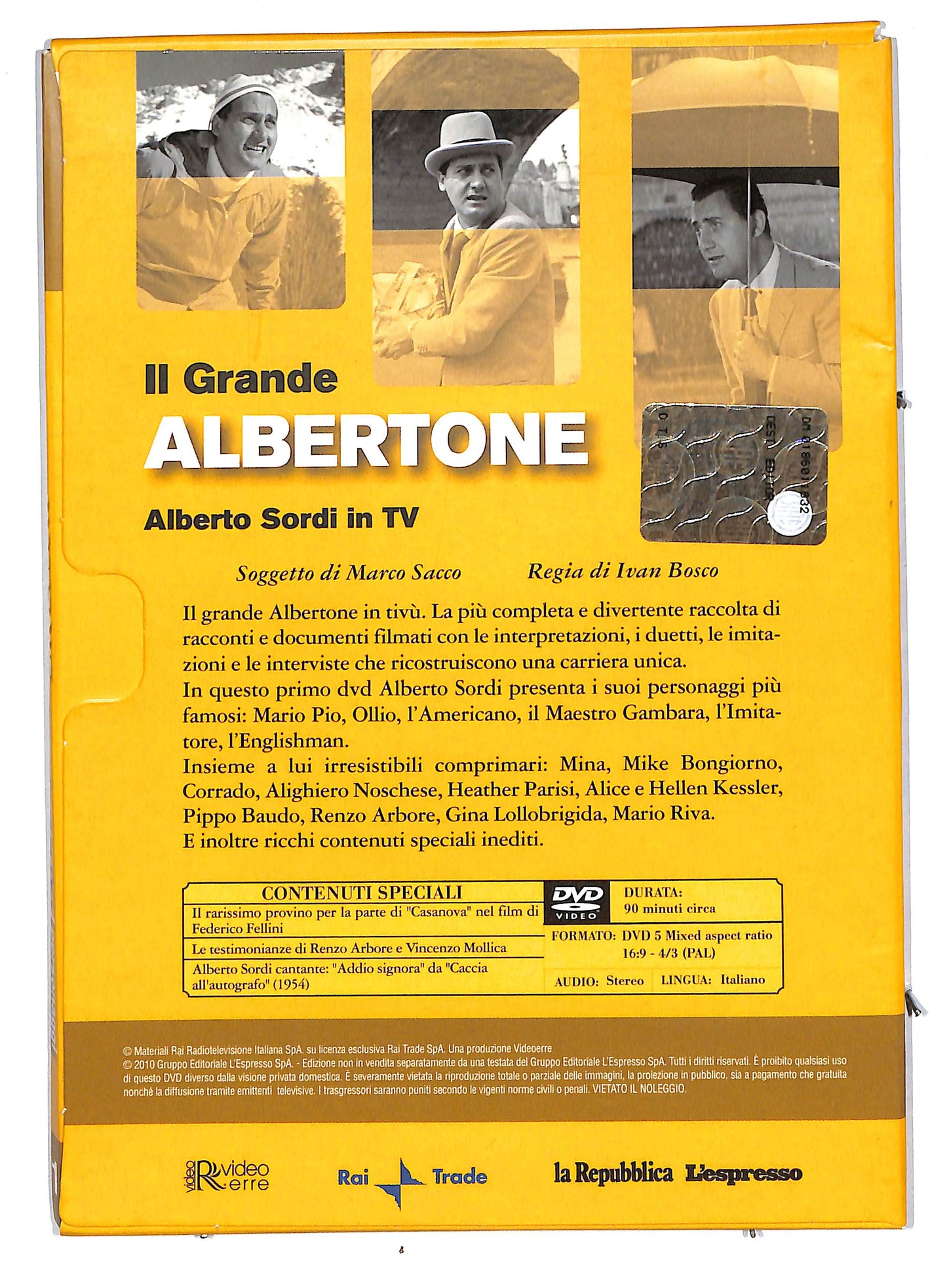 EBOND Il grande albertone vol 1 - i personaggi DIGIPACK EDITORIALE DVD DB595706
