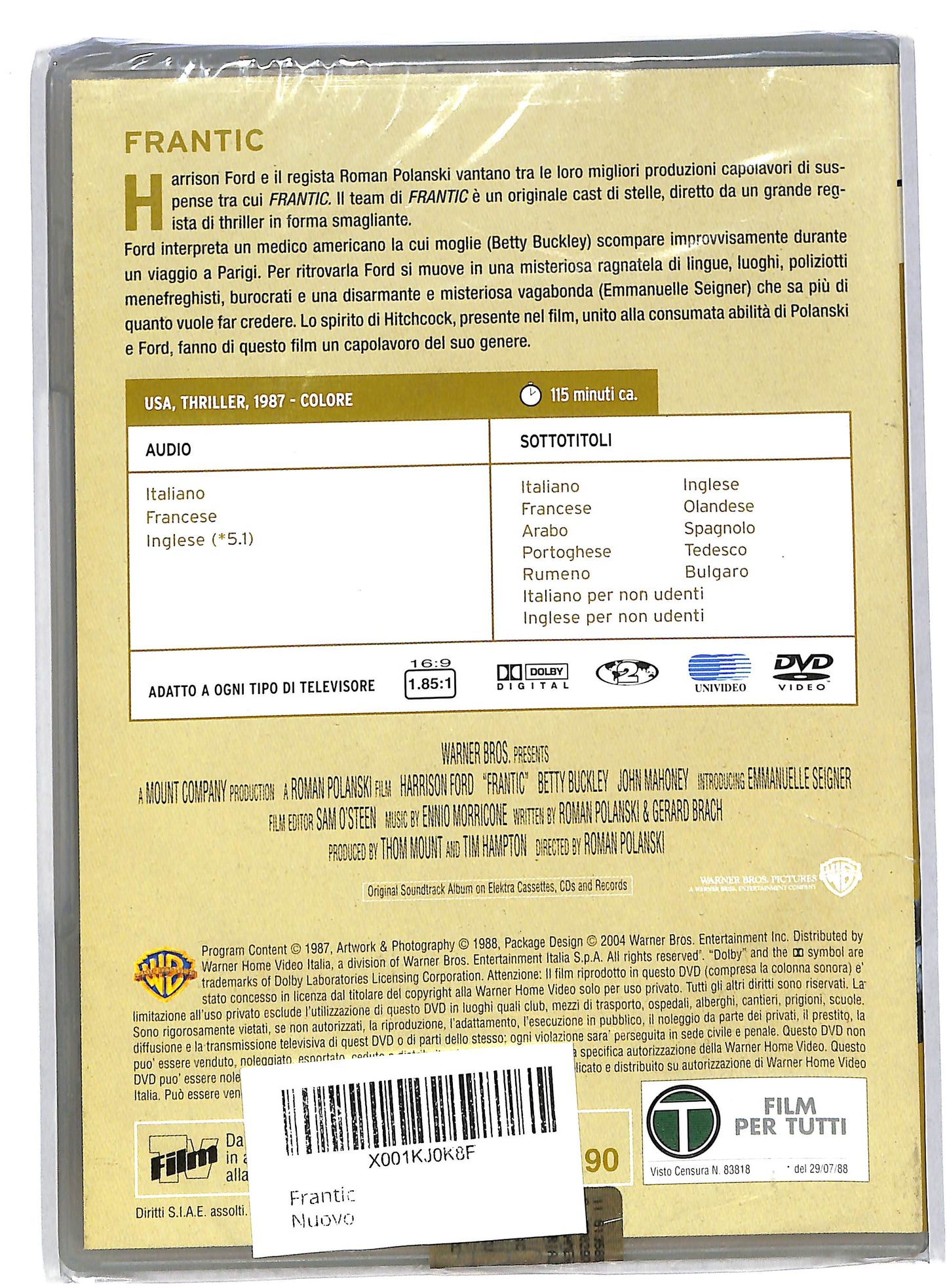 EBOND Frantic EDITORIALE DVD DB595709