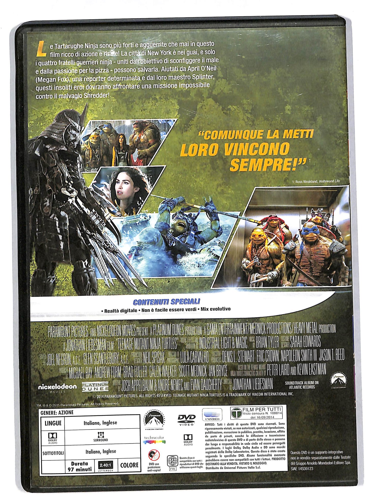 EBOND Tartarughe Ninja EDITORIALE DVD DB595716