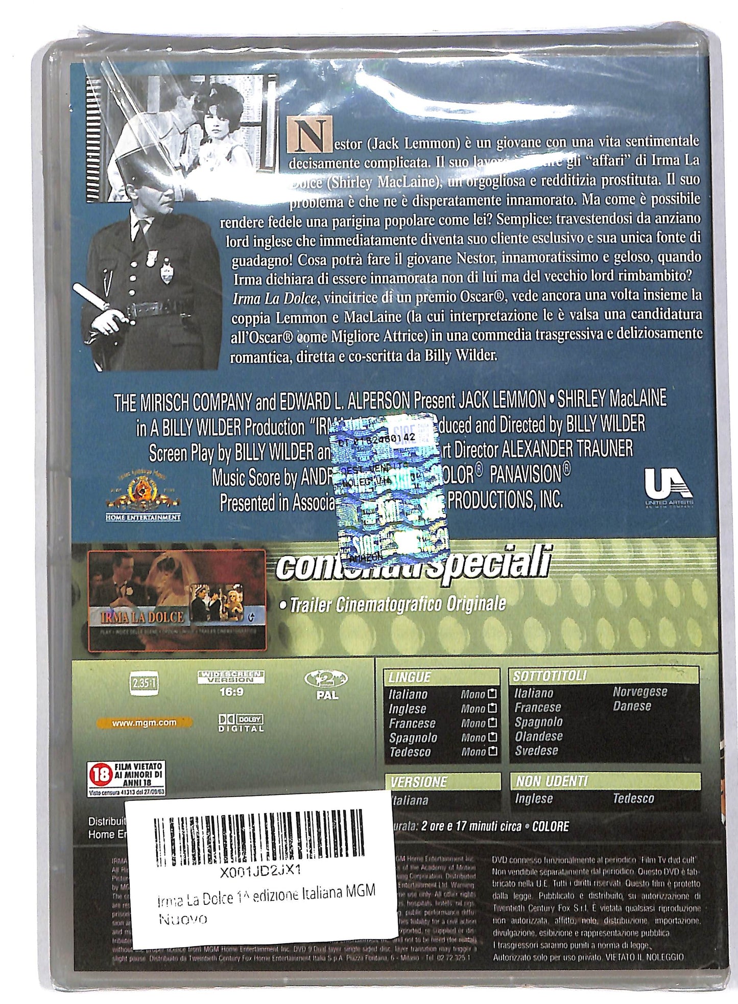 EBOND Irma la dolce EDITORIALE DVD DB595733