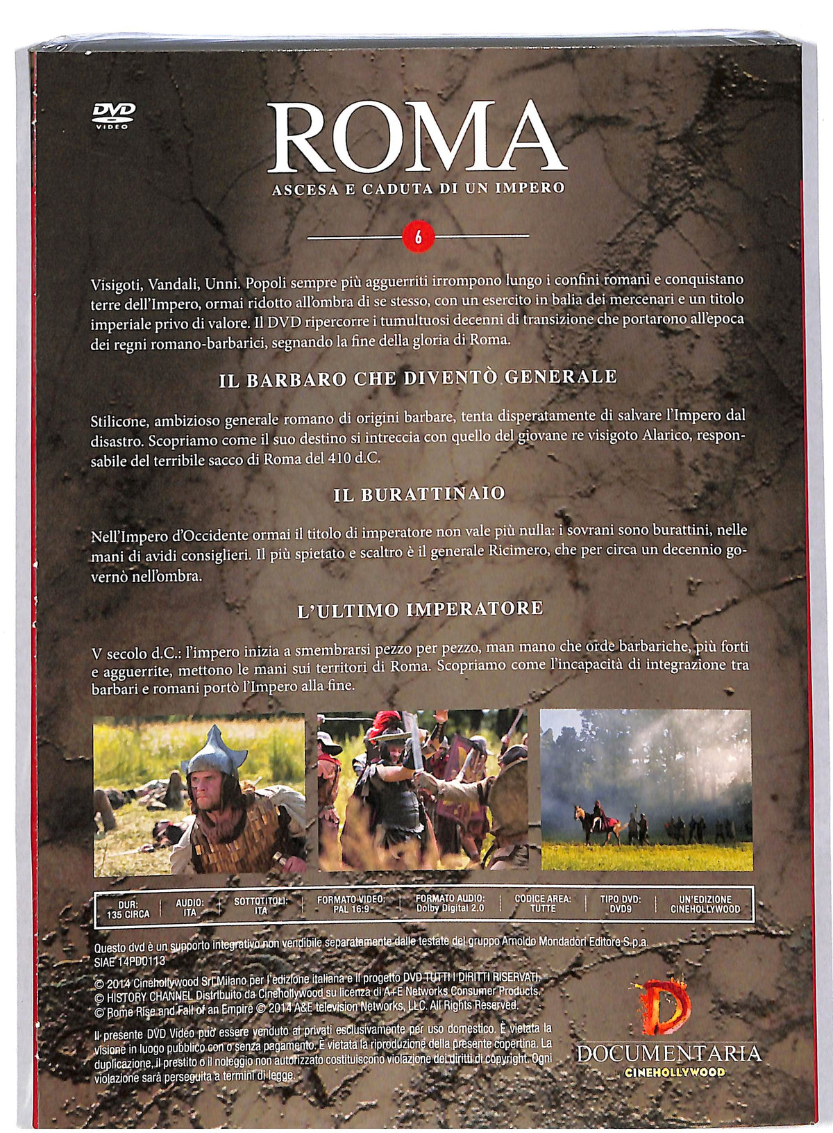 EBOND Roma vol 6 - il barbaro che divento generale EDITORIALE DVD DB595913