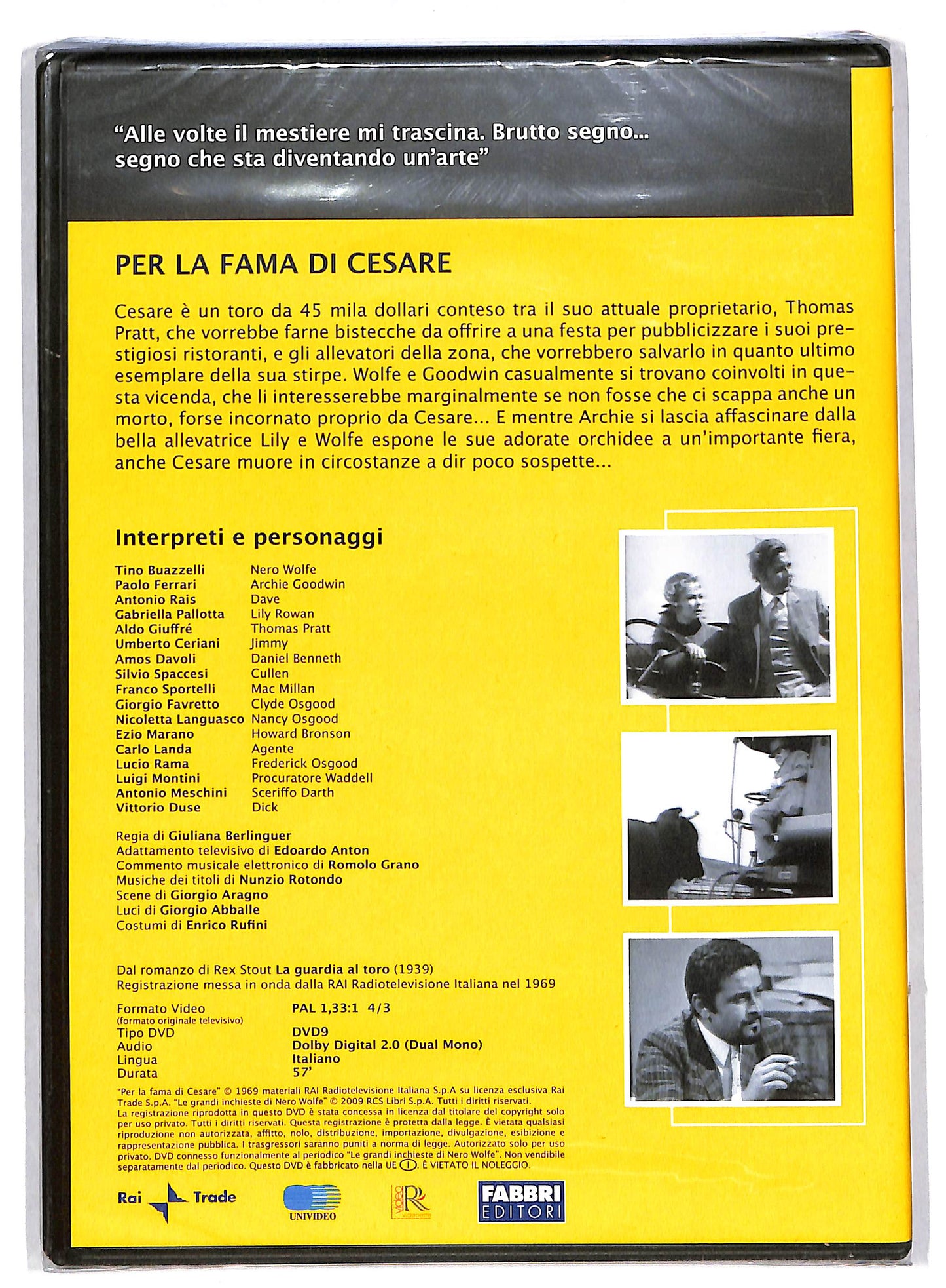 EBOND Nero Wolfe - Per la fama di Cesare prima parte EDITORIALE DVD DB595916