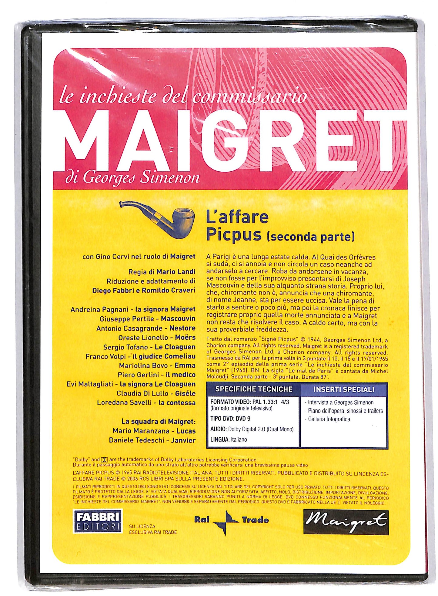 EBOND L'affare picpus seconda parte - Maigret EDITORIALE DVD DB595926