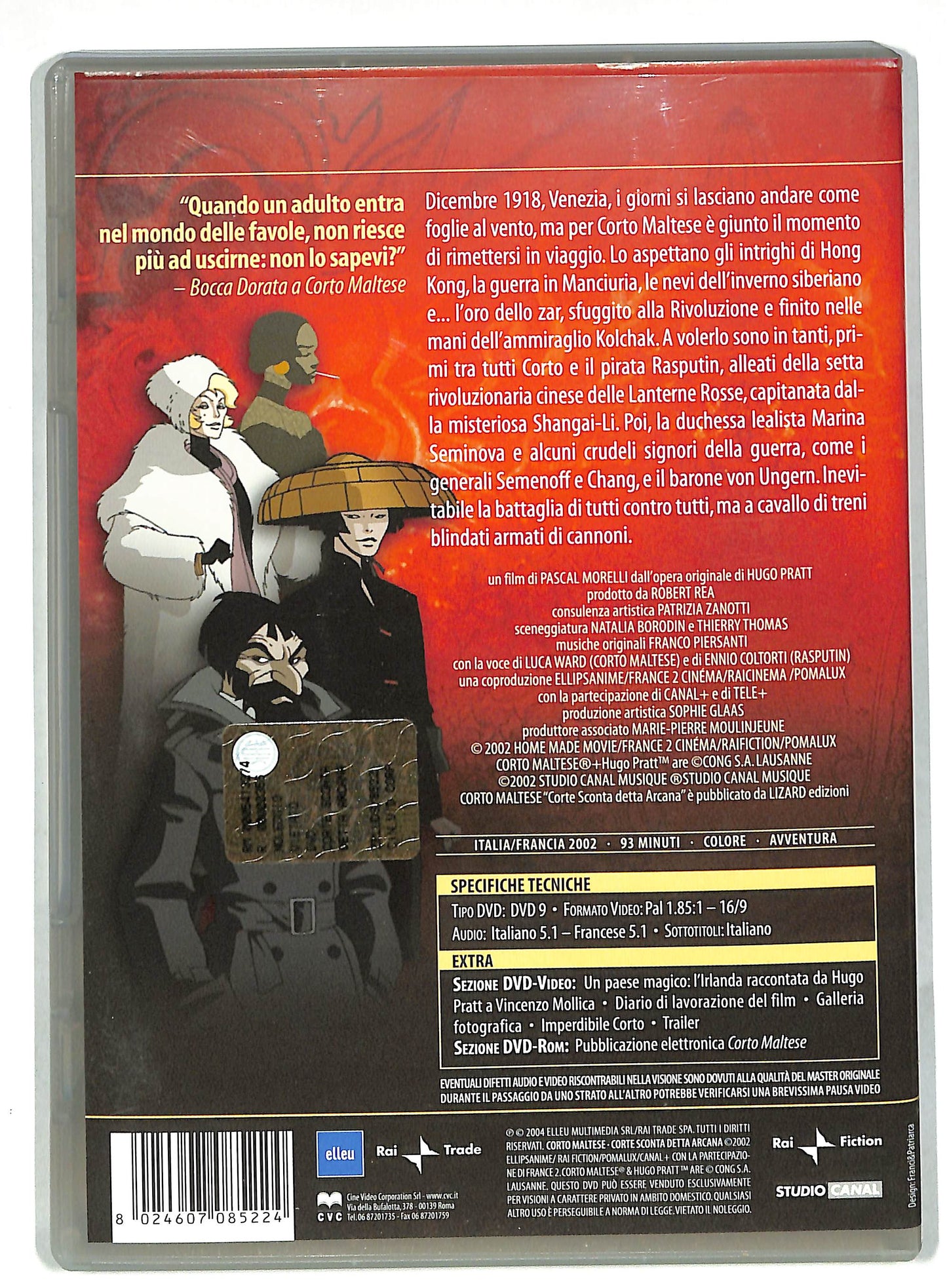 EBOND Corto Maltese - Corte Sconta detta Arcana DVD DB596104