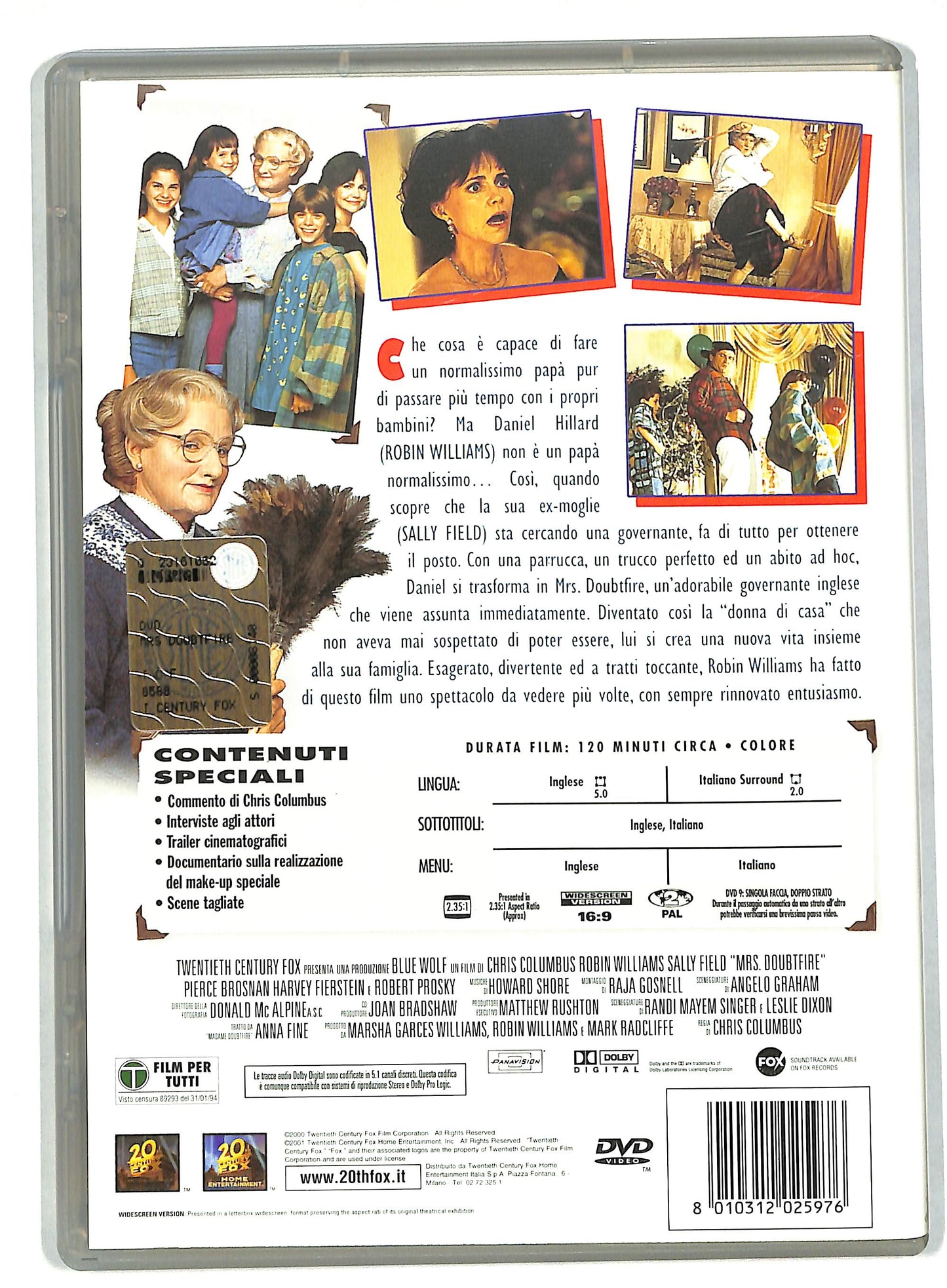 EBOND Mrs Doubtfire DVD DB596143