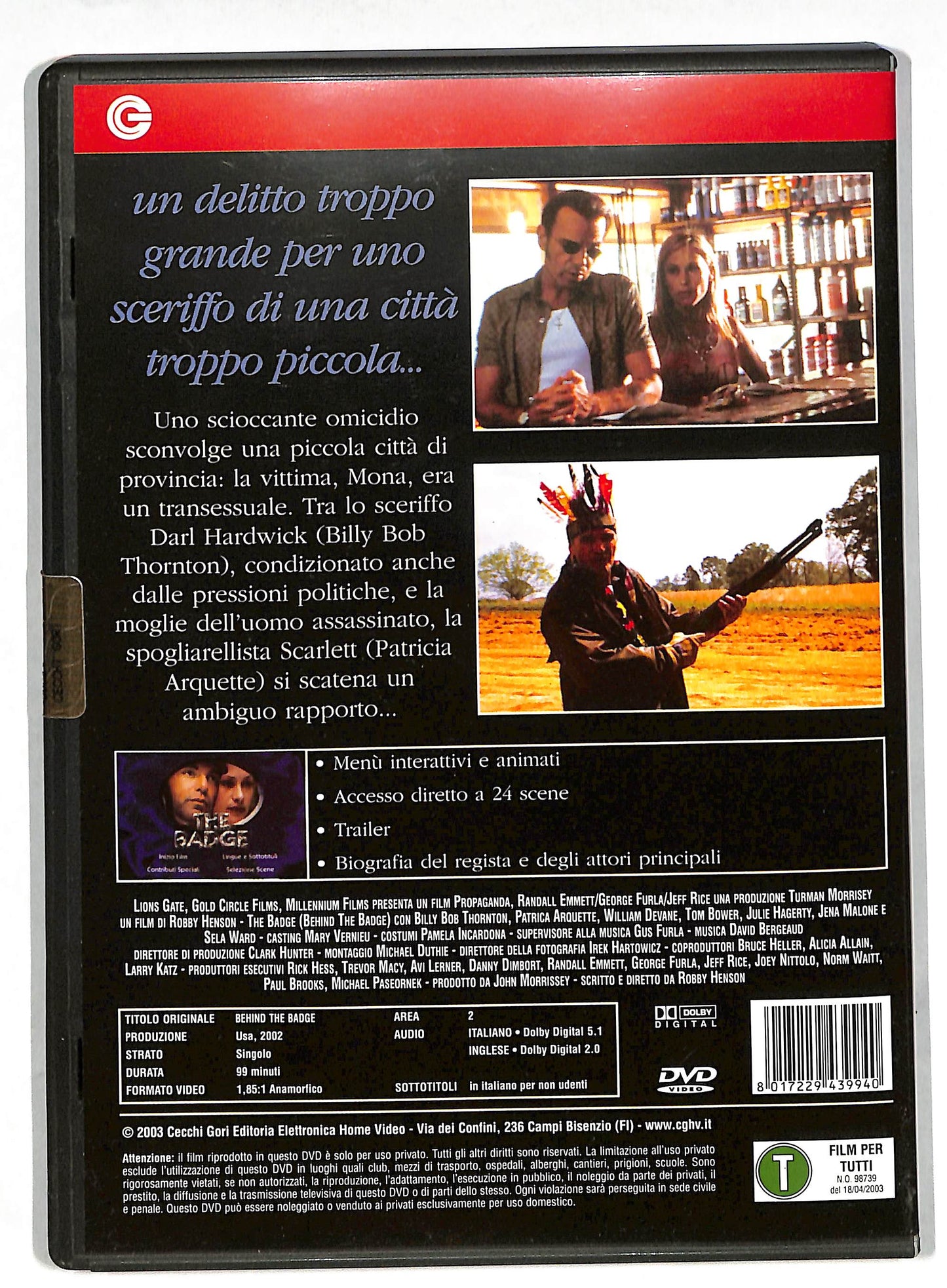 EBOND The Badge - Inchiesta scandalo DVD DB596218