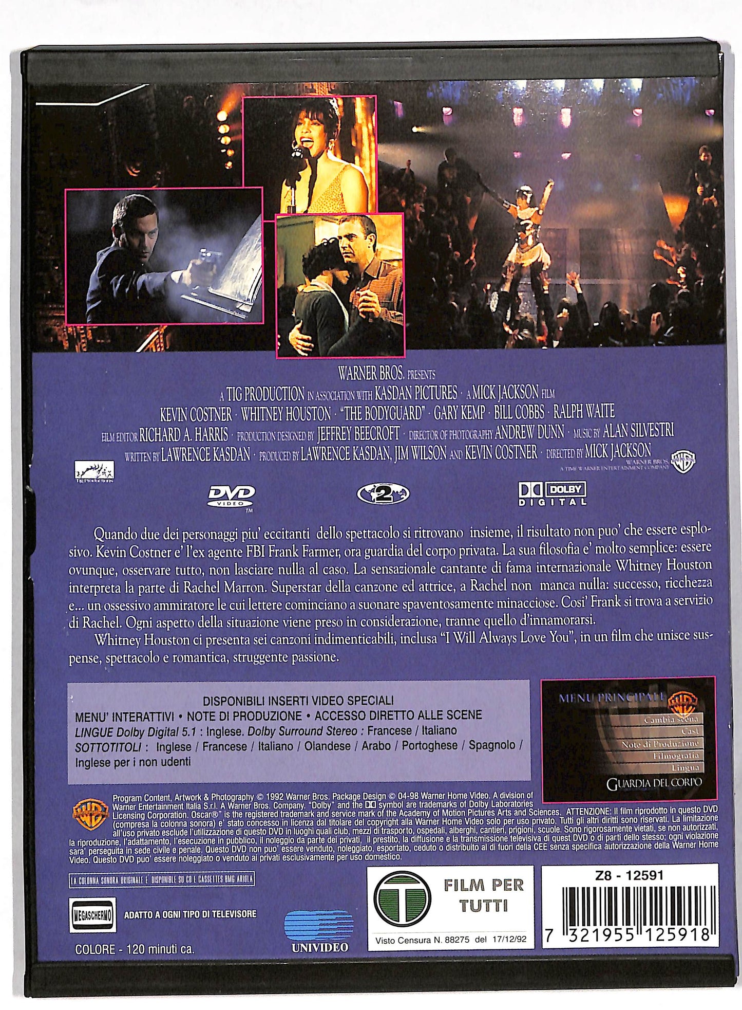 EBOND The Bodyguard - Guardia Del Corpo SNAPPER DVD DB596238
