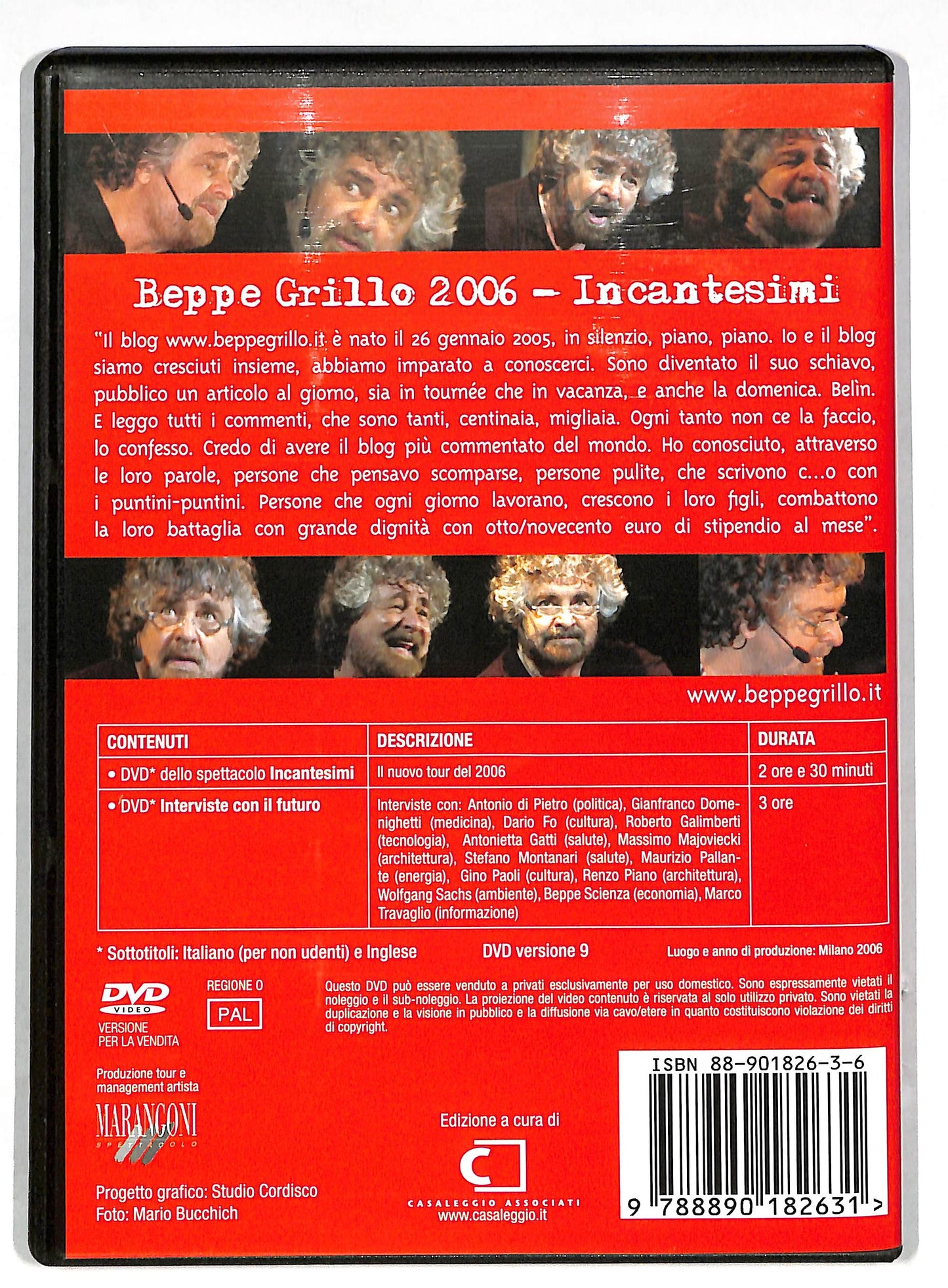 EBOND Beppe Grillo 2006 - Incantesimi DVD DB596359