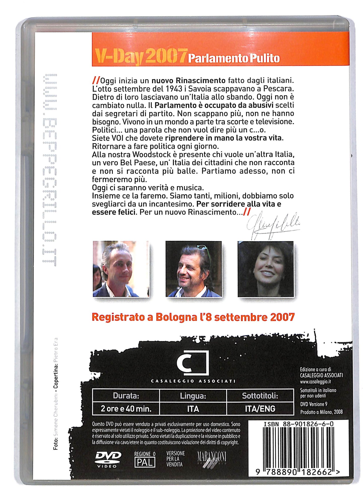 EBOND V-day Parlamento pulito DVD DB596816