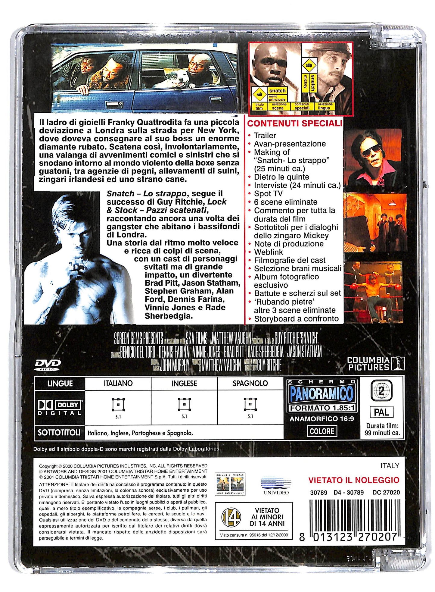 EBOND Snatch - Lo Strappo SJB DVD DB596848