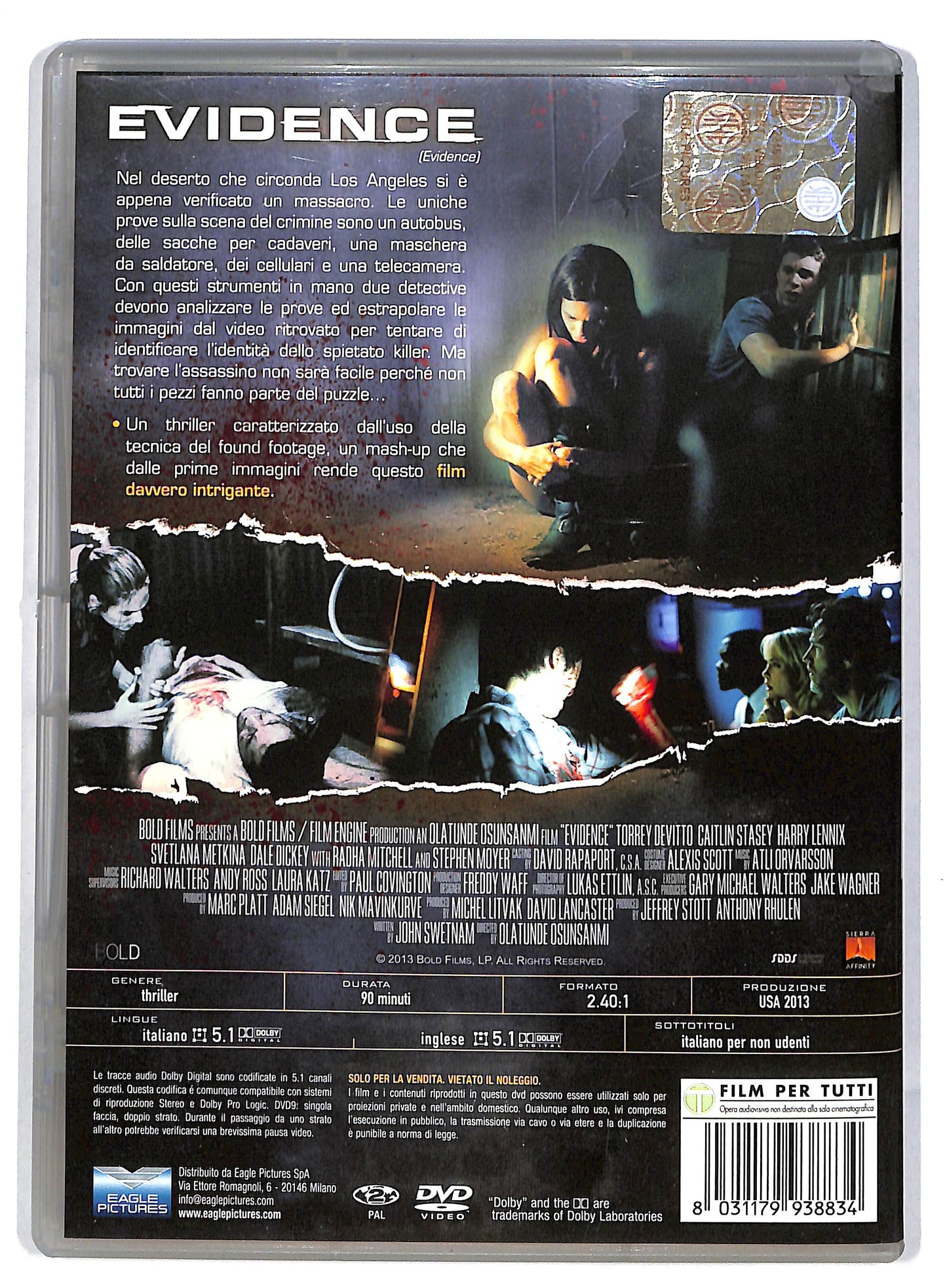 EBOND Evidence DVD DB596862