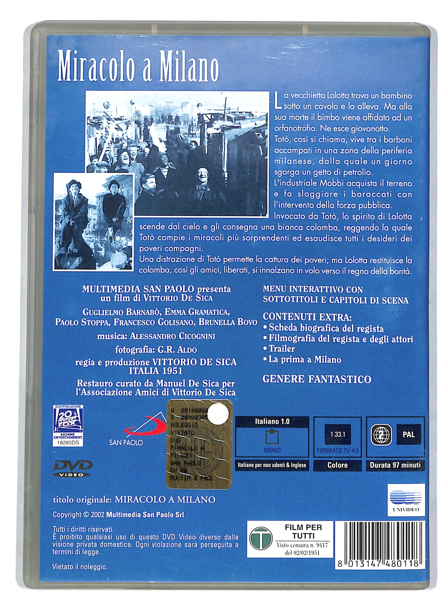 EBOND Miracolo a Milano DVD DB597022