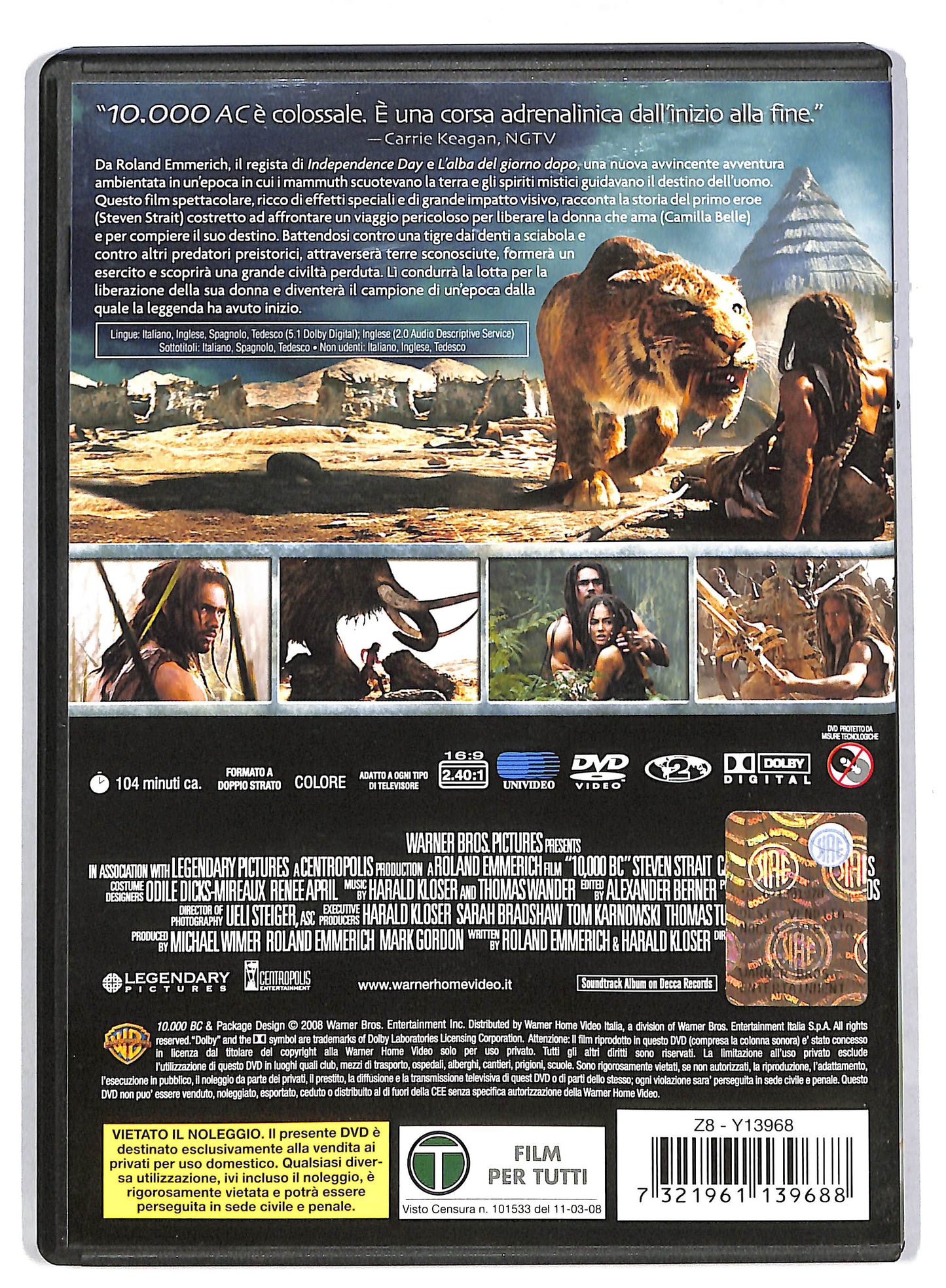 EBOND 10.000 a.C. DVD DB597129
