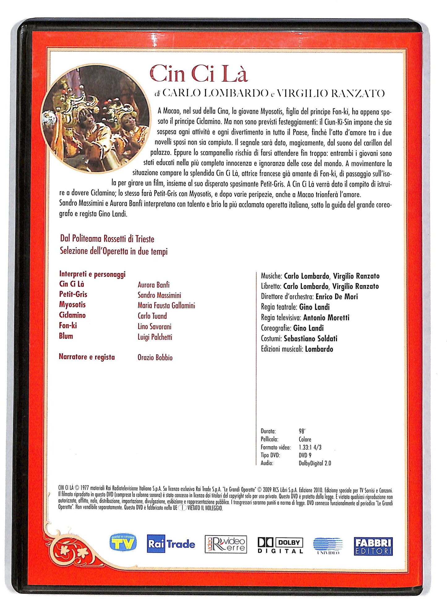 EBOND Le grandi operette - Cin Ci La EDITORIALE DVD DB597164