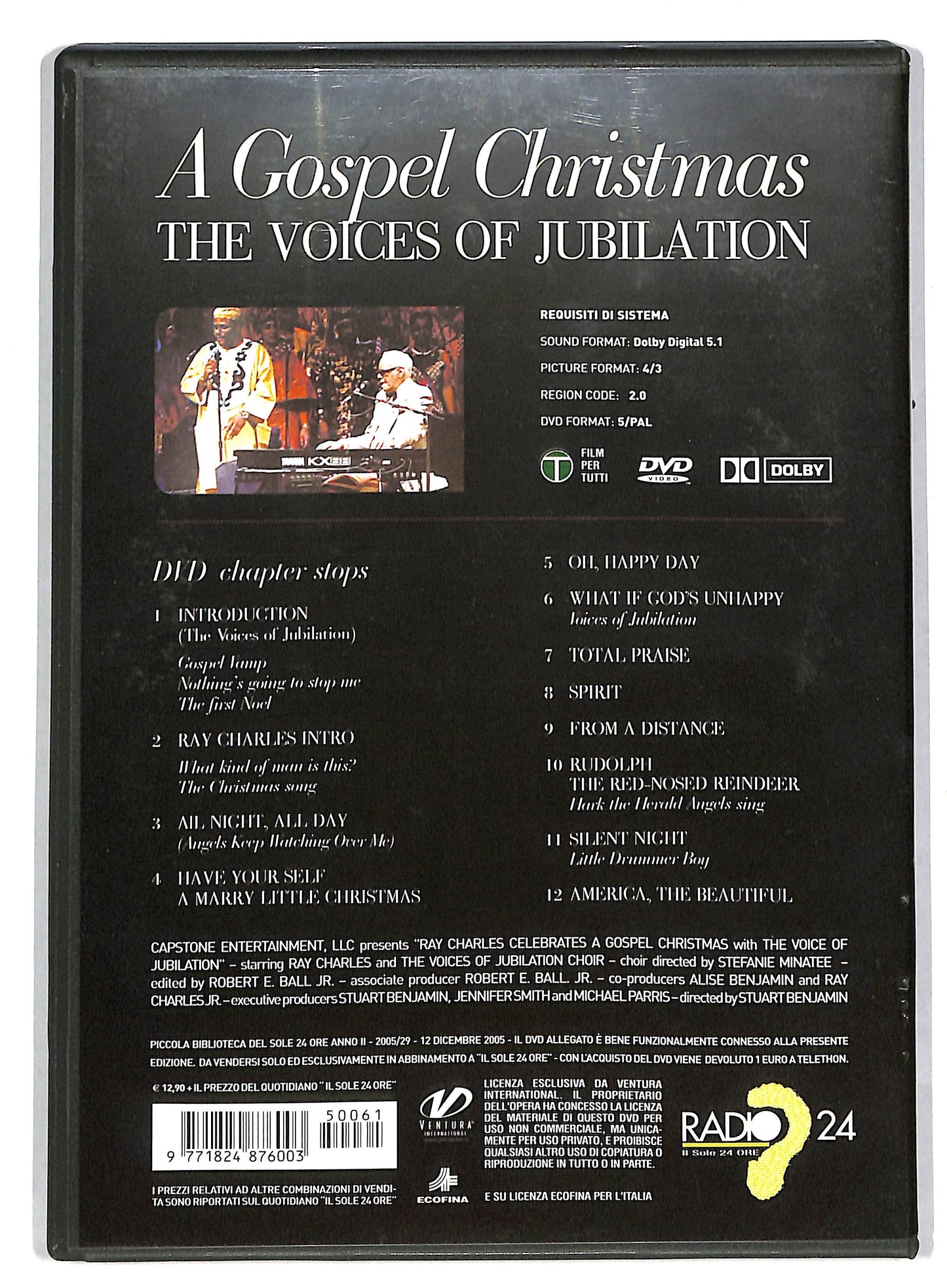 EBOND Ray Charles A Gospel Christmas DVD +EDITORIALE DVD DB597307