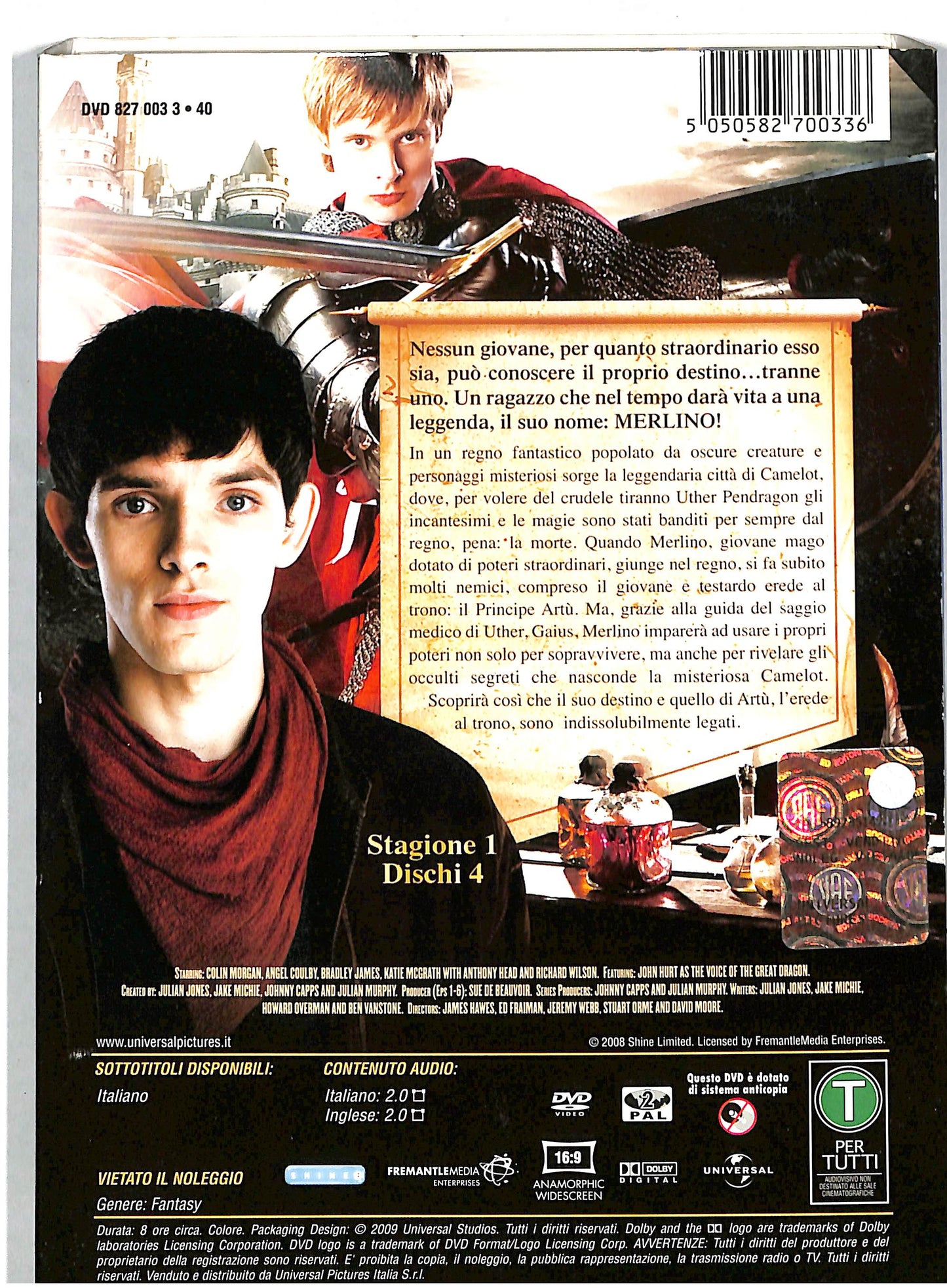 EBOND Merlin stagione 01 DVD DB597843