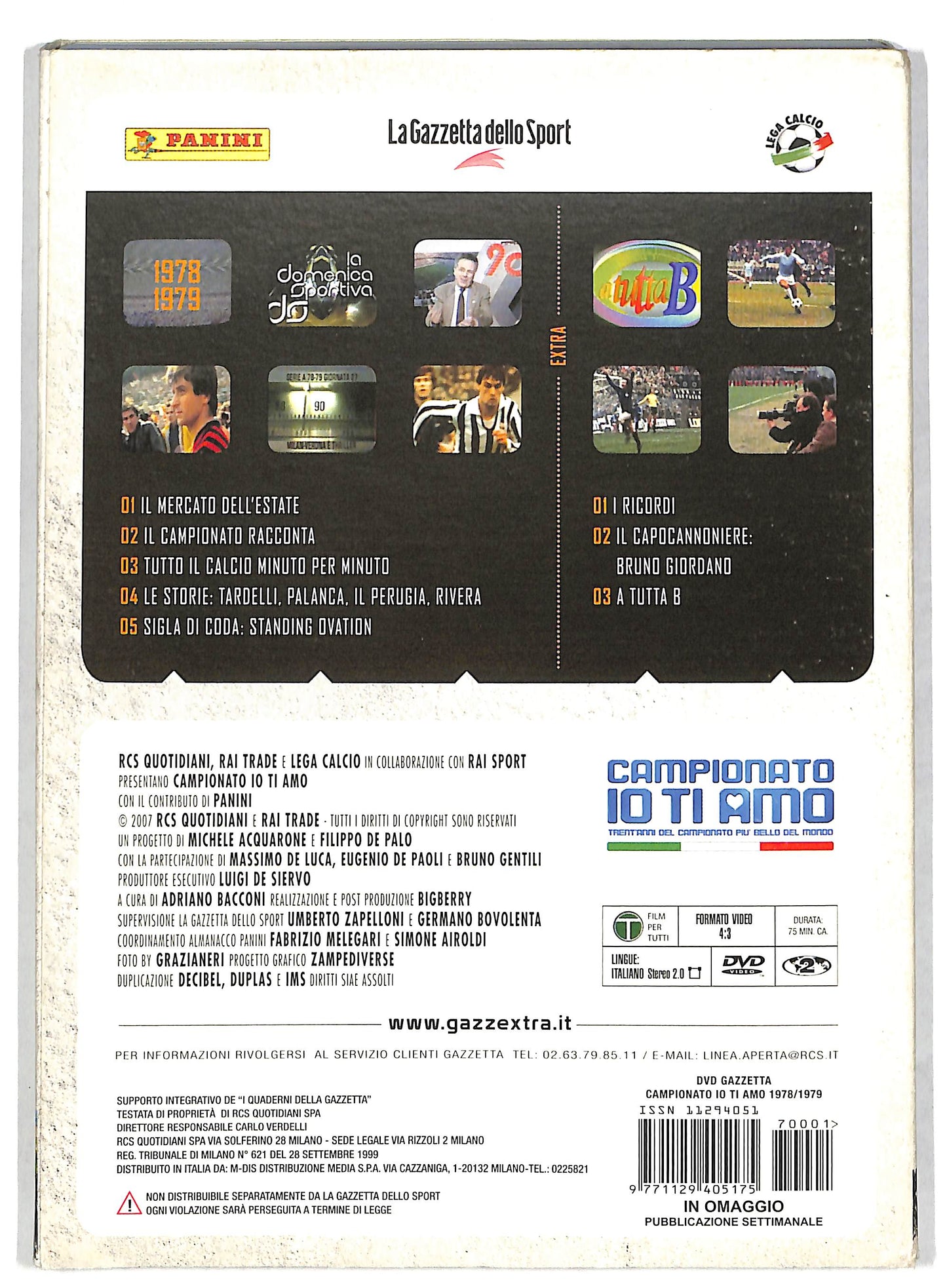 EBOND Campionato io ti amo 1978 1979 EDITORIALE DVD DB597852