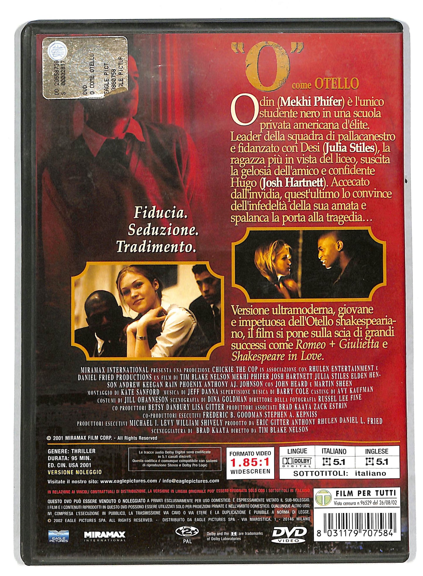 EBOND 'O' come Otello NOLEGGIO DVD DB597862