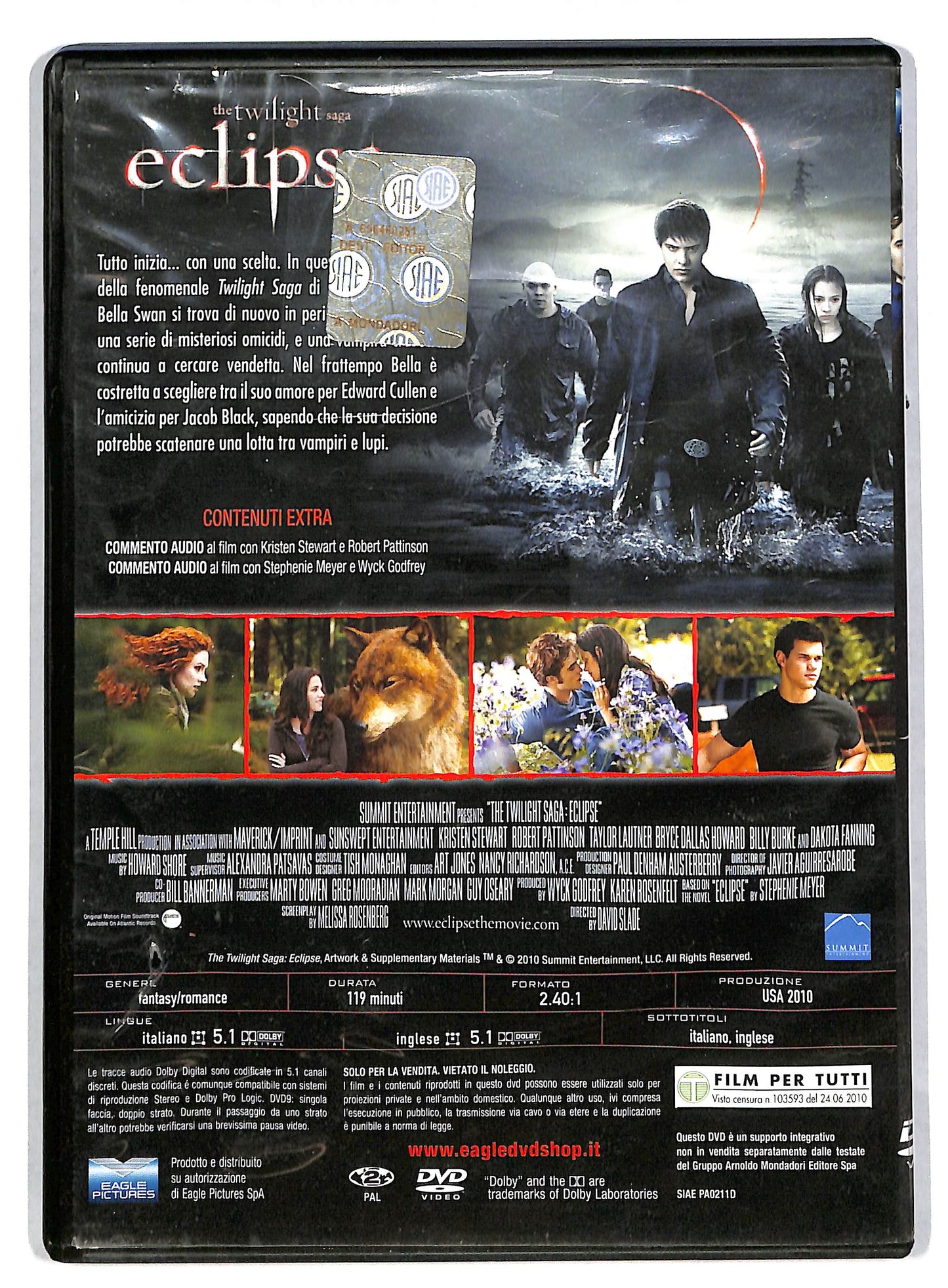 EBOND The twilight saga - eclipse EDITORIALE DVD DB597934