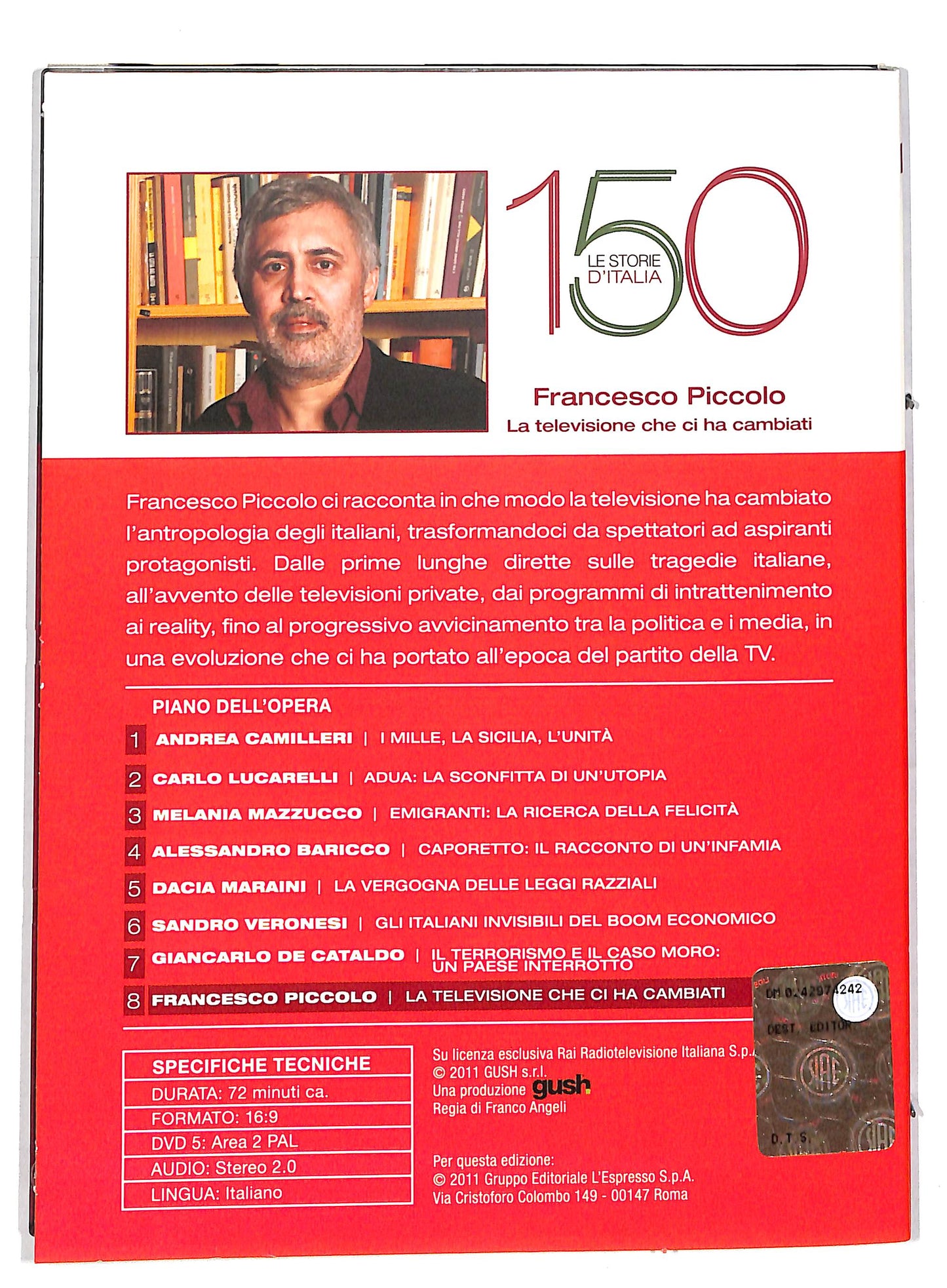 EBOND Francesco piccolo la televisione che ci ha cambiati EDITORIALE DVD DB598146