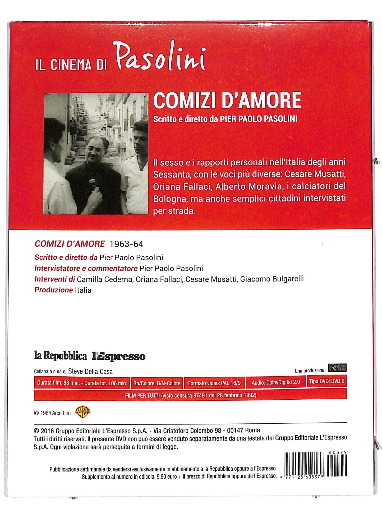 EBOND Comizi d'amore EDITORIALE DIGIPACK DVD DB598147