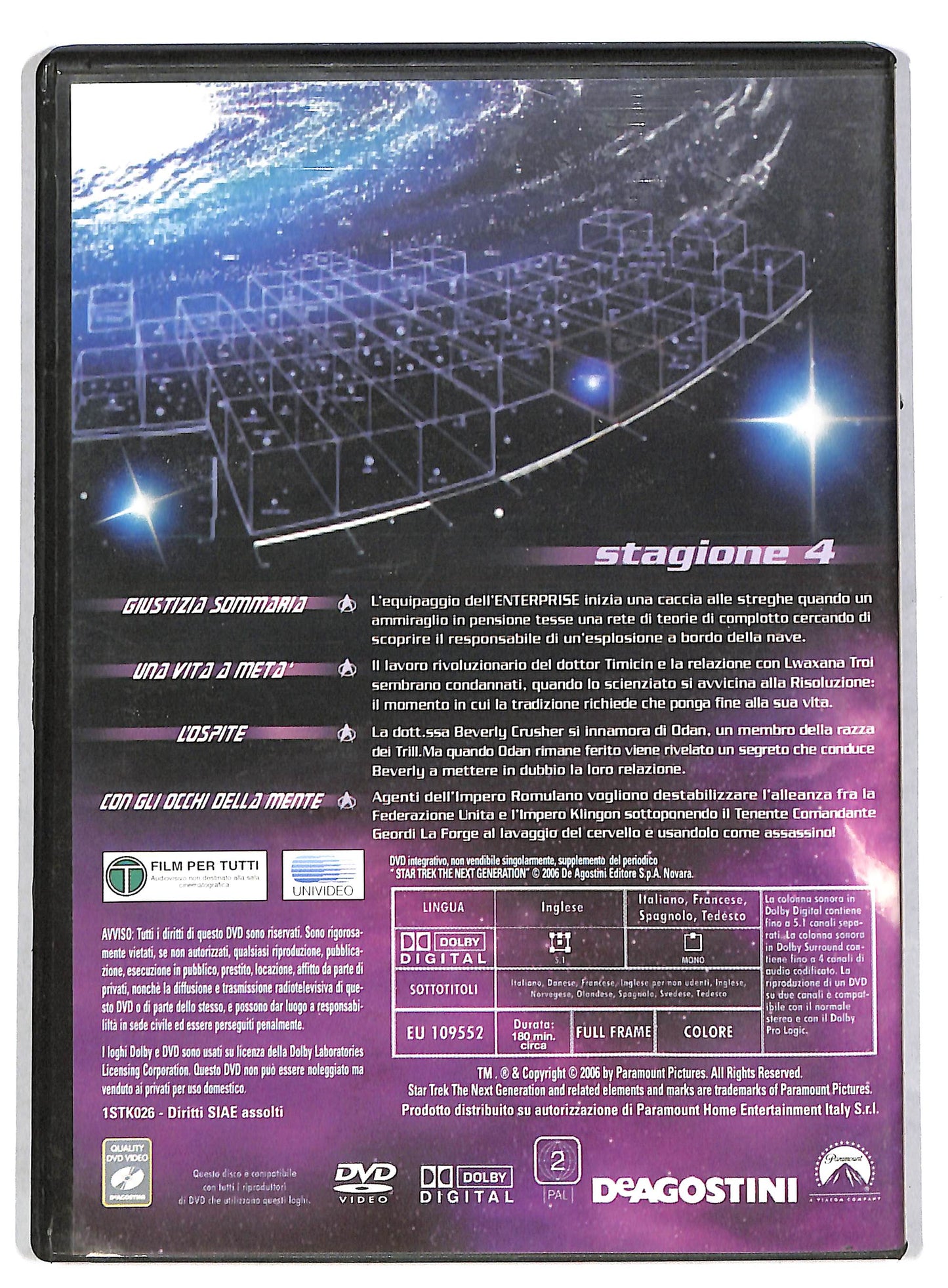 EBOND Star Trek the next generation stagione 4 Vol 6 EDITORIALE DVD DB598156
