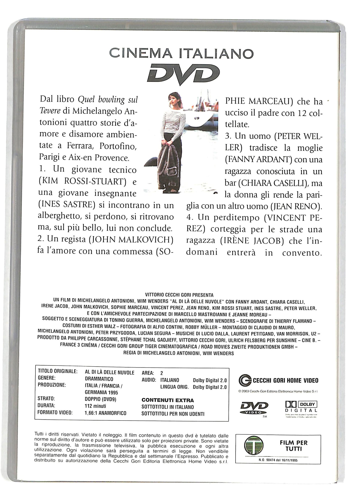 EBOND Al di la delle nuvole EDITORIALE DVD DB598318