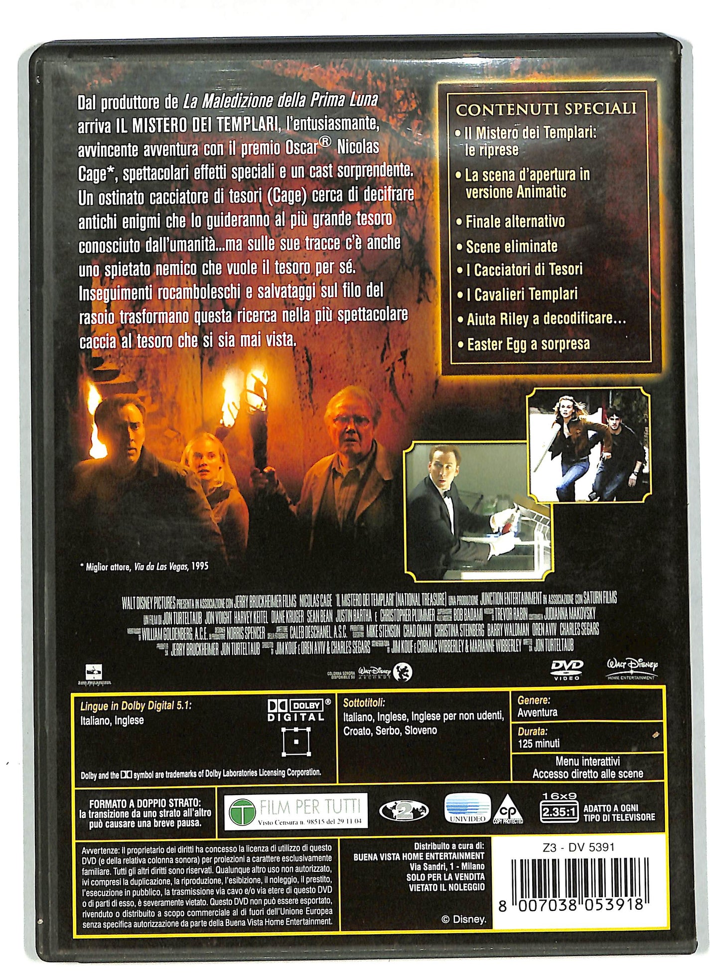EBOND Il mistero dei templari DVD DB598650