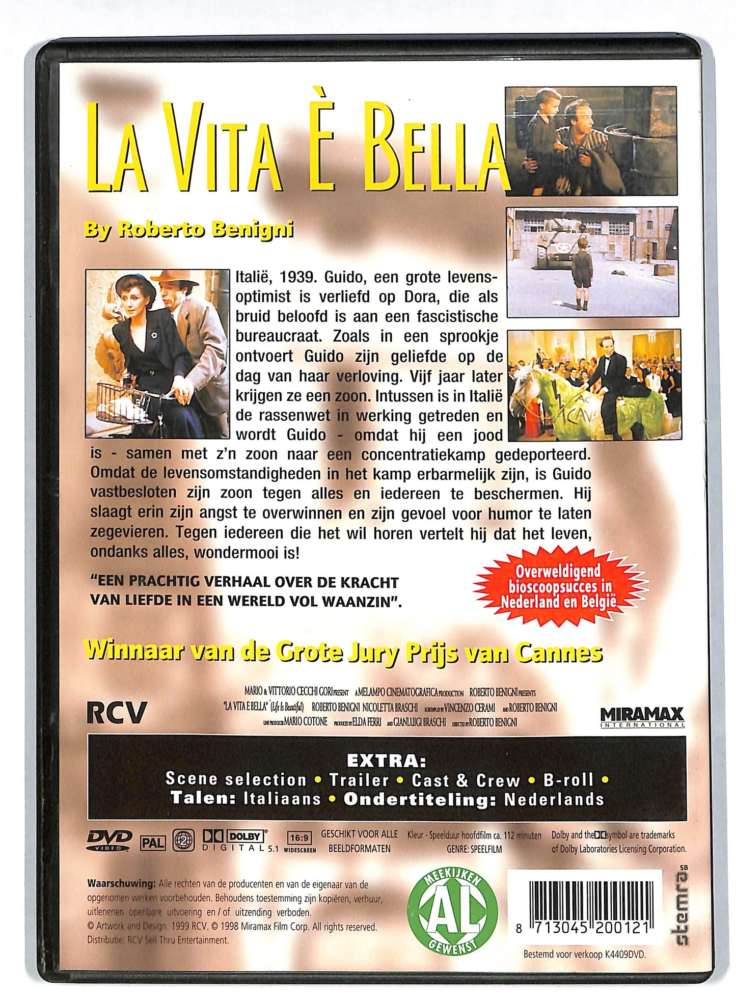 EBOND La vita e bella - Versione OLANDESE DVD DB598662