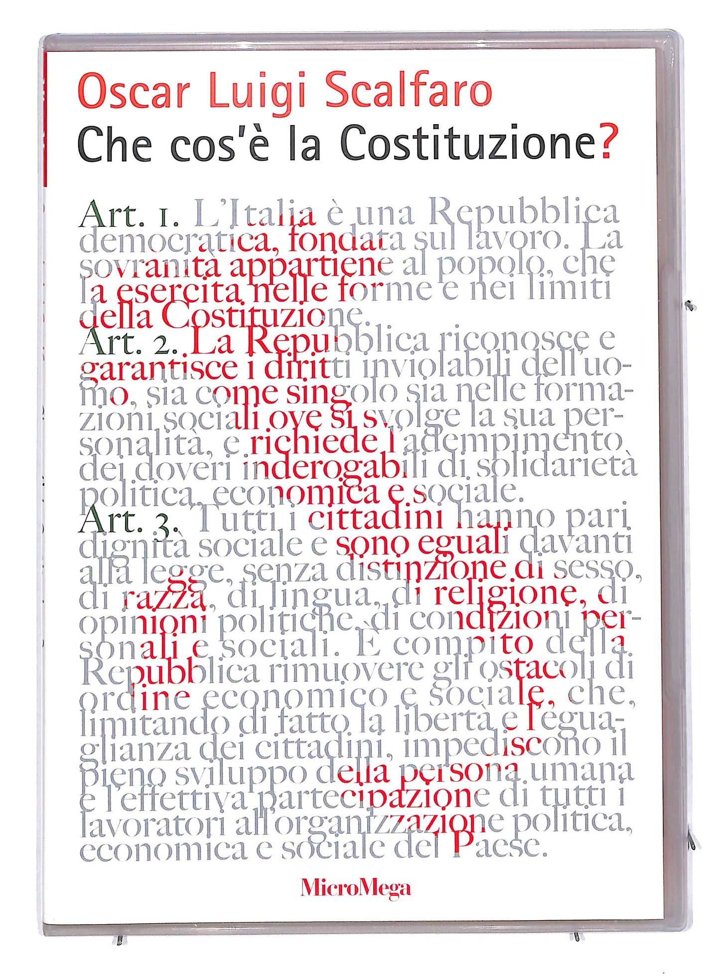 EBOND Che cos'e la costituzione? Oscar Luigi Scalfaro EDITORIALE DVD DB599147